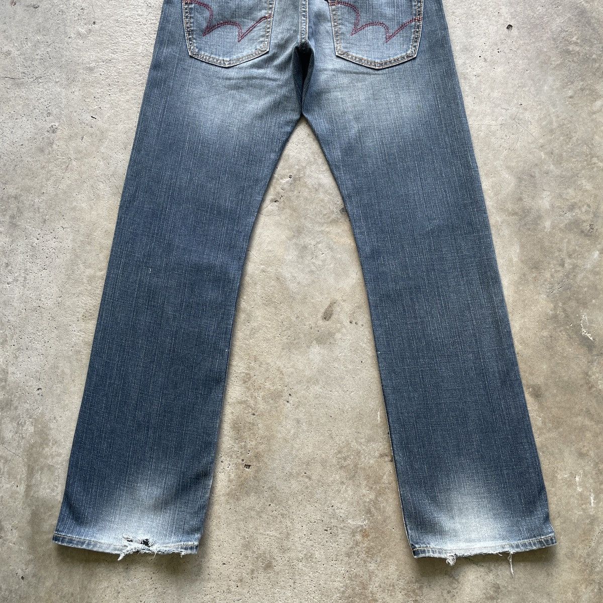 Edwin Vintage Edwin 503 Faded Denim Distressed Jeans Pants W32 Size US 32 / EU 48 - 11 Thumbnail