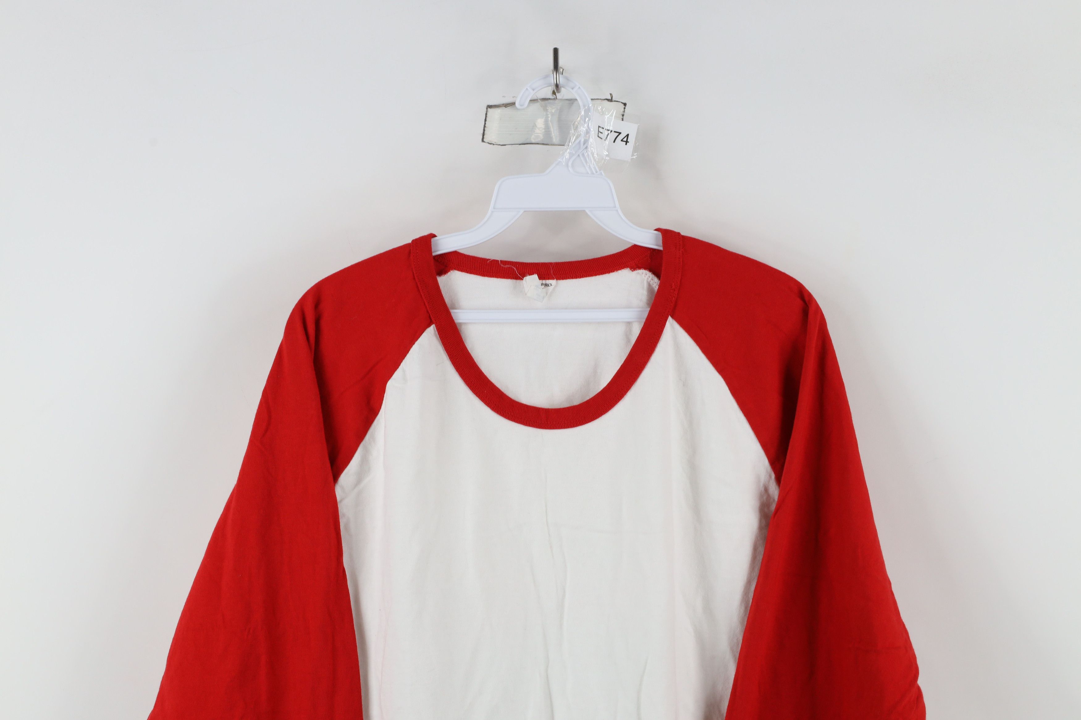 Vintage Vintage 90s Y2K Streetwear Block 3/4 Sleeve Raglan T-Shirt Size US L / EU 52-54 / 3 - 2 Thumbnail