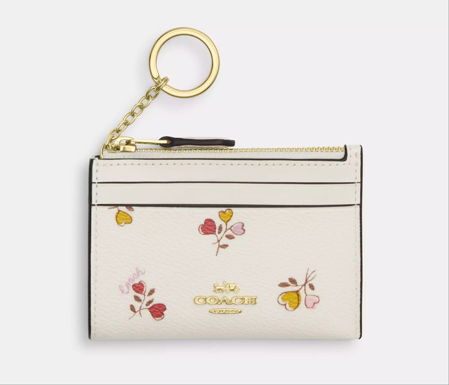 Coach Mini Skinny Id Case With Heart Print CW967 Size ONE SIZE - 9 Thumbnail
