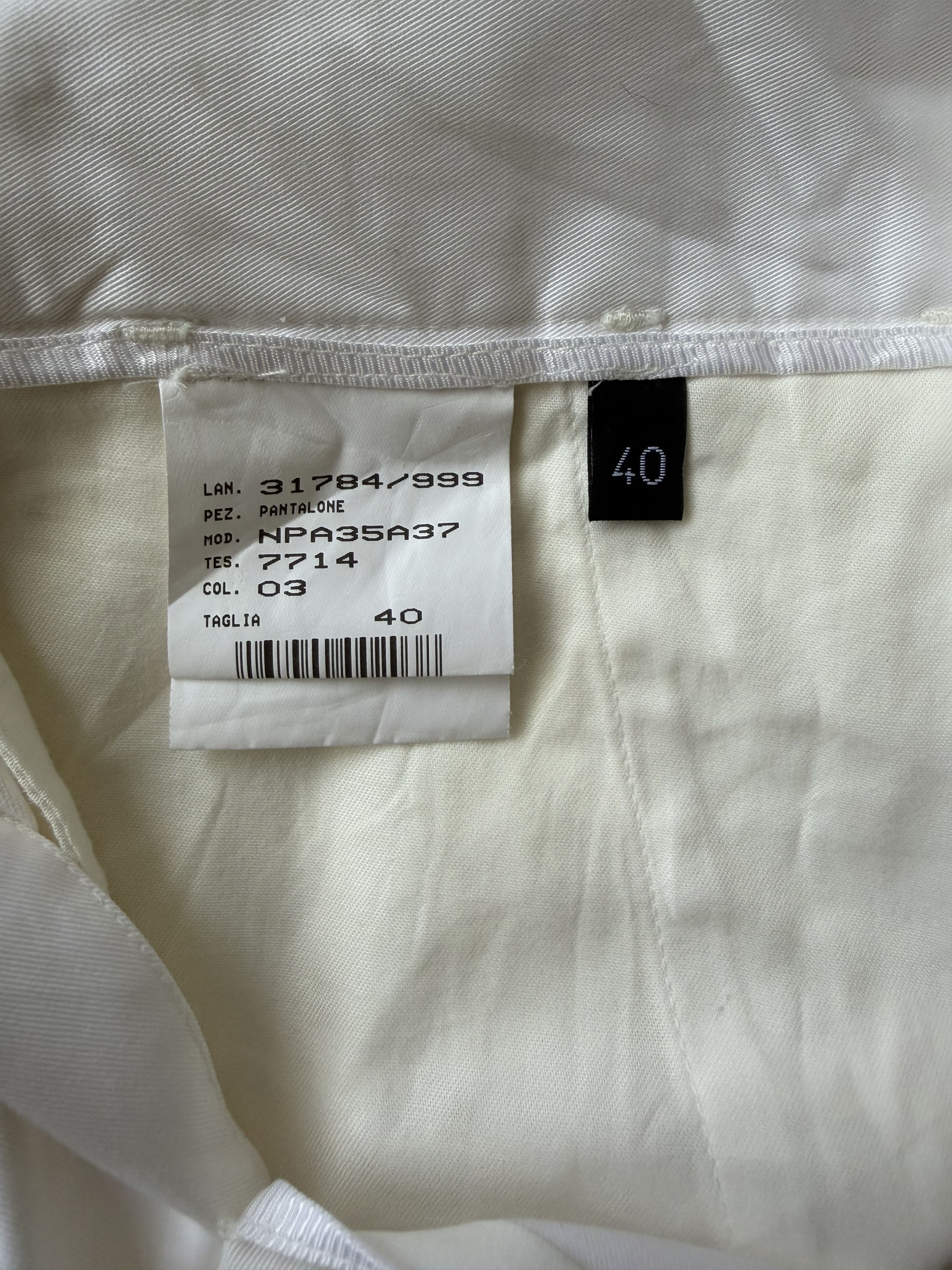 Neil Barrett Neil Barrett White Zip Trousers Size 40 (Slim Tapered) Size 27" / US 4 / IT 40 - 5 Thumbnail