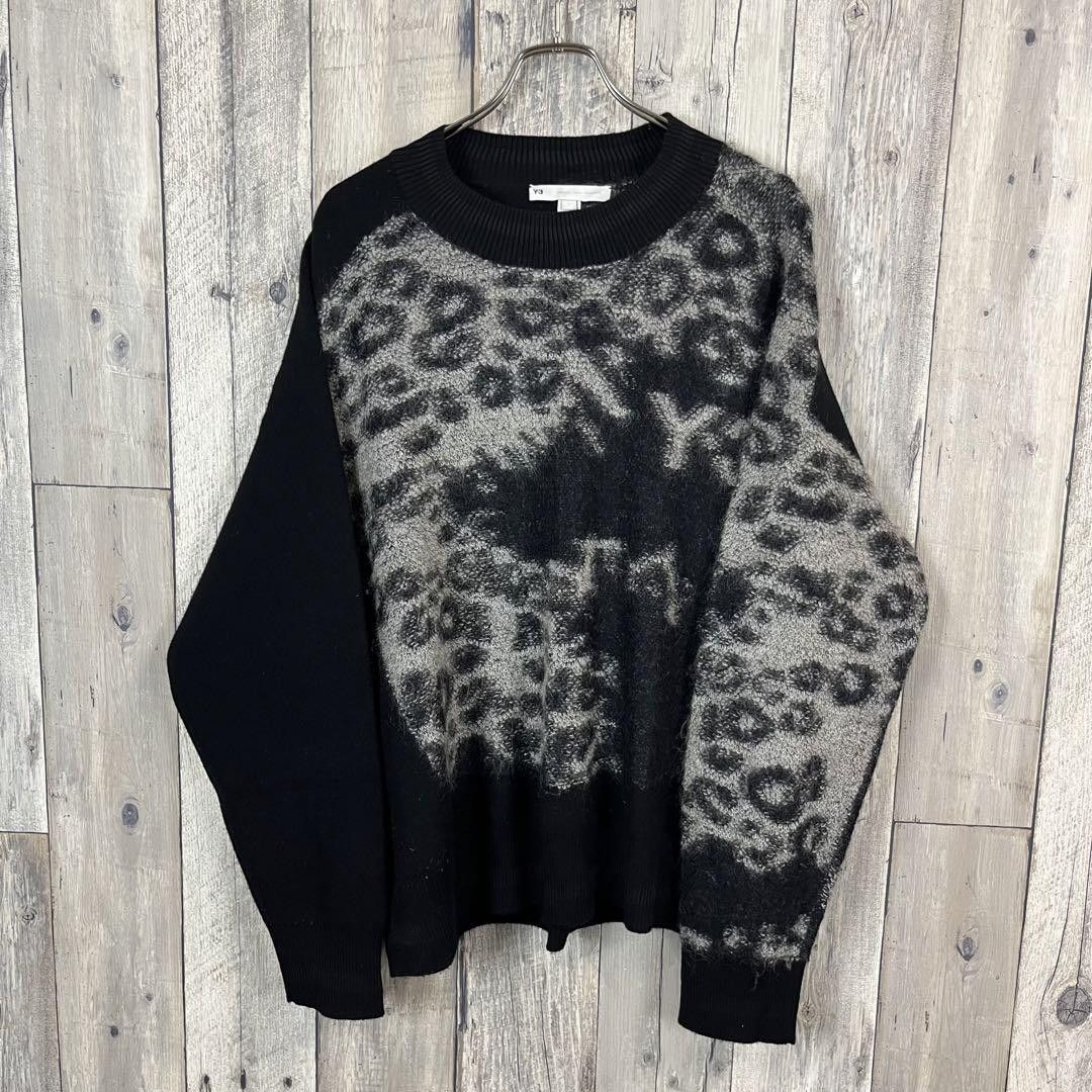 Yohji Yamamoto Y-3 adidas YOHJI YAMAMOTO Leopard Mohair Knit Size US L / EU 52-54 / 3 - 1 Thumbnail