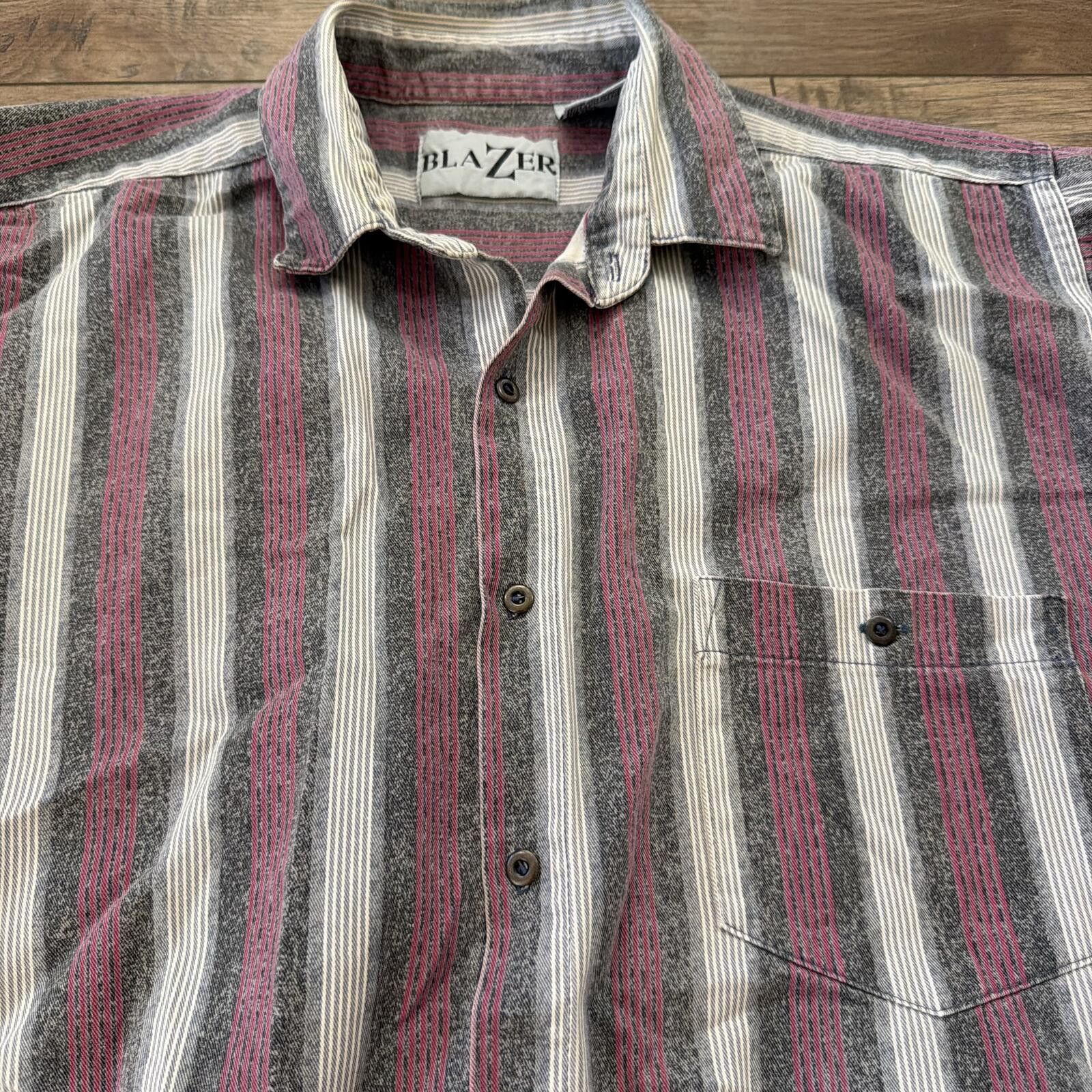 Rowing Blazers Vintage 90s Blazer Western Cowboy Vertical Stripe Shirt L Size US L / EU 52-54 / 3 - 2 Thumbnail