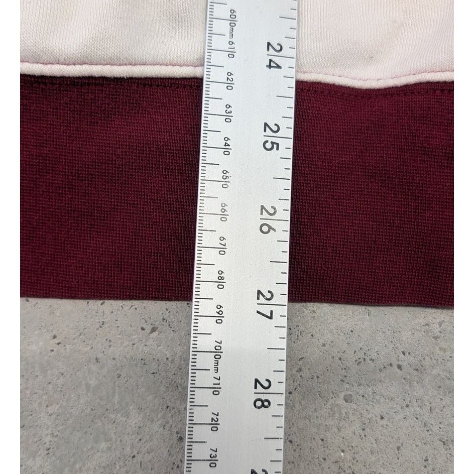 Nike × Vintage 2000s Nike Maroon & White Hockey Stars Hoodie Size US M / EU 48-50 / 2 - 5 Thumbnail