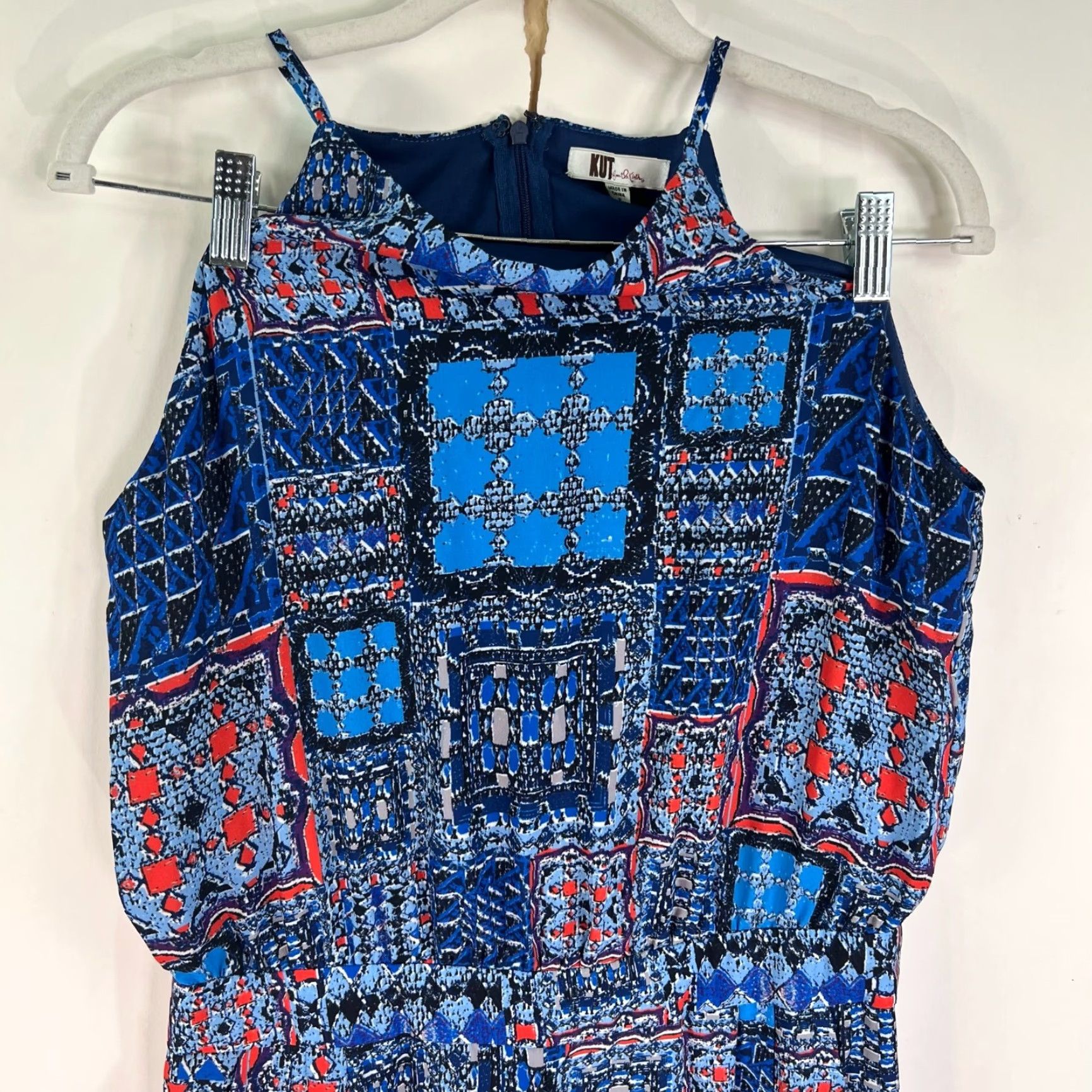 Vintage VINTAGE Kut From The Kloth Jumpsuit Women Sleeveless Size 8 Blue Open Back 100% Cotton Wide-Leg Size 30" / US 8 / IT 44 - 2 Thumbnail