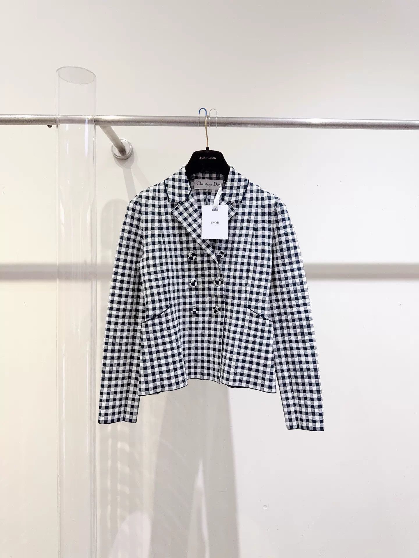 Dior Dior Double-Breasted Jacket F36 Thick Knit Stretch Size XS / US 0-2 / IT 36-38 - 1 Thumbnail