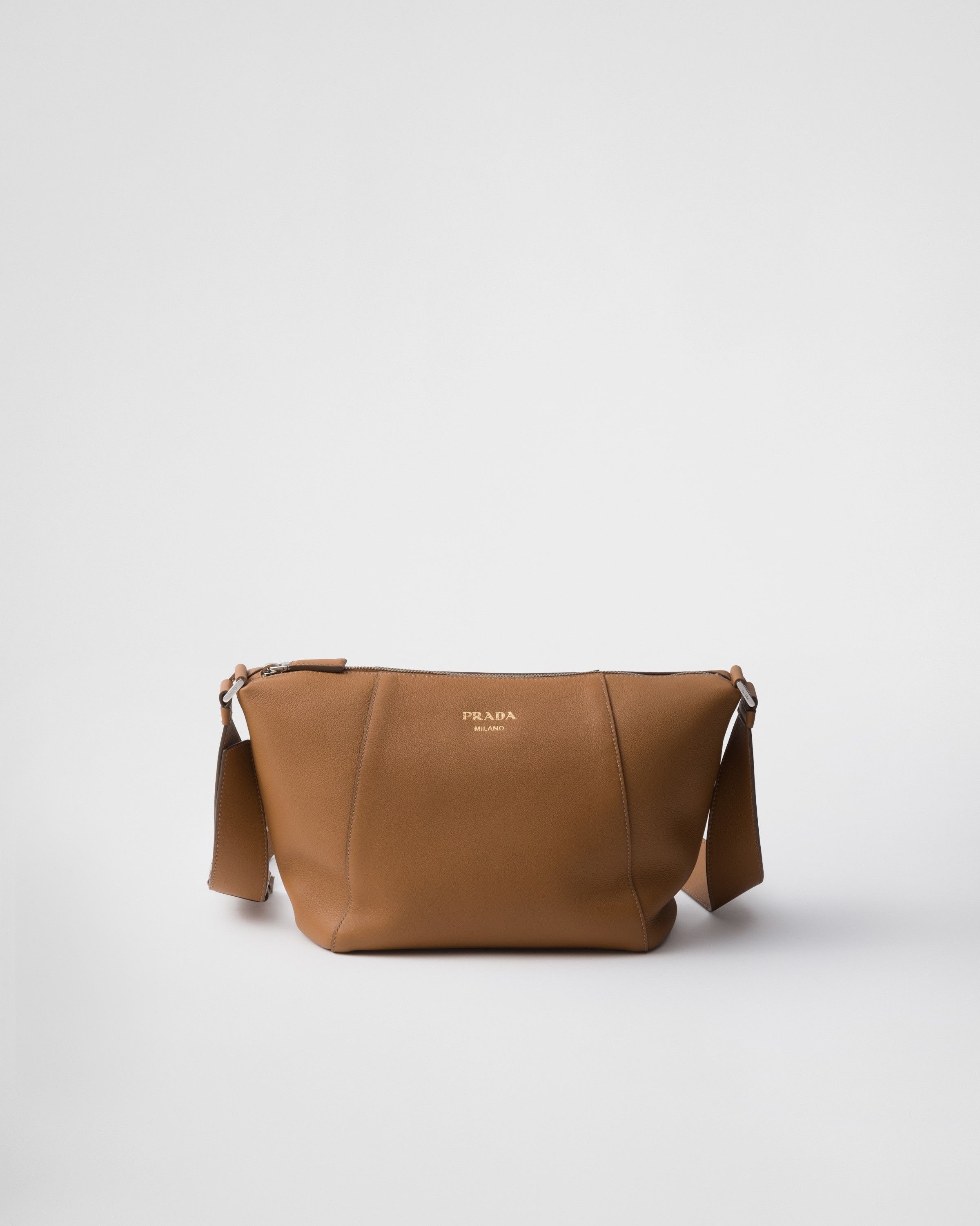 Prada o1bcso1str1025 Size: OS / Soft Grain Shoulder Bag in Brown Size ONE SIZE - 1 Thumbnail