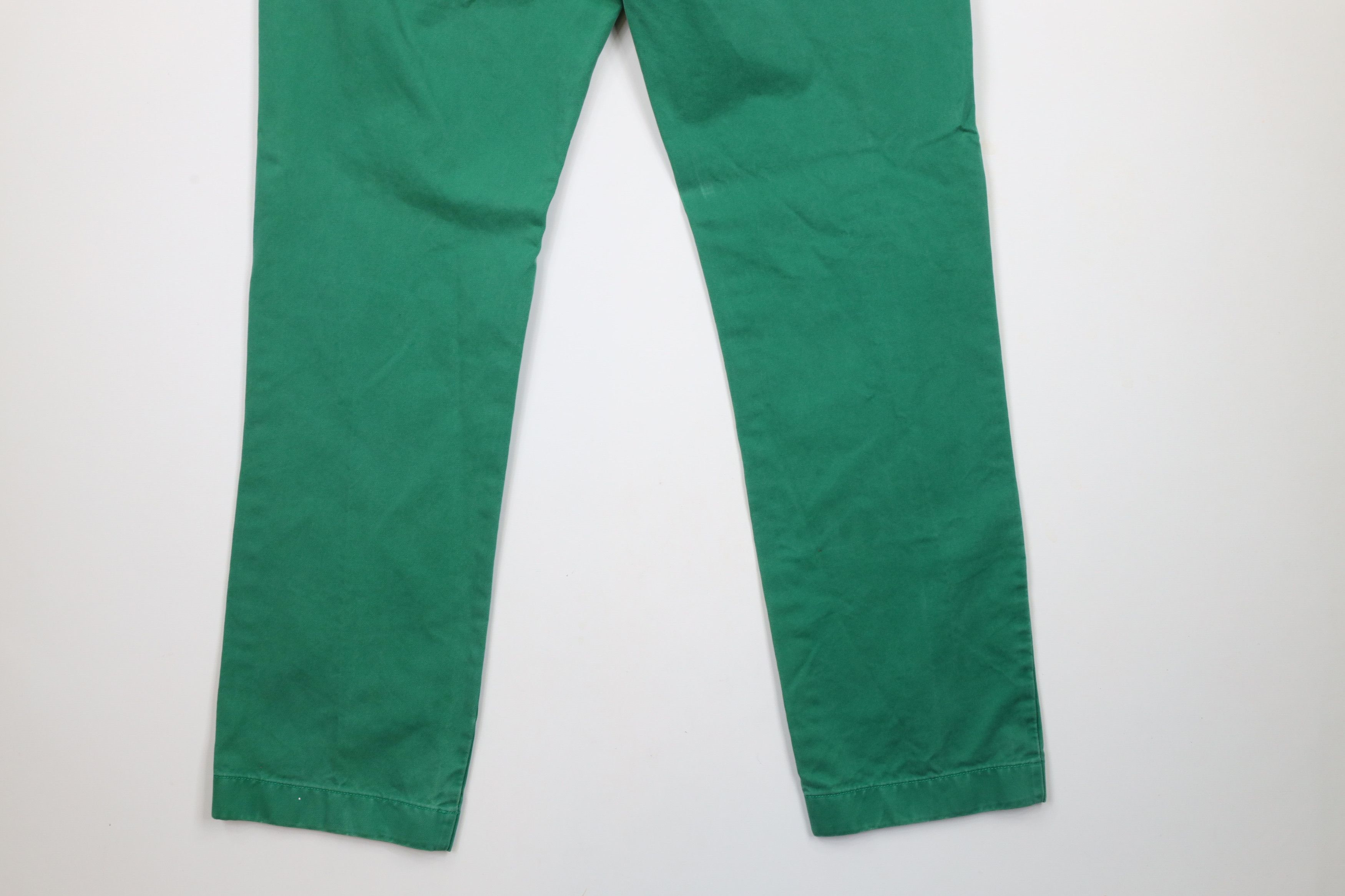 J.Crew × Vintage J Crew Urban Slim Fit Broken In Chino Pants Green Cotton Size US 32 / EU 48 - 14 Thumbnail