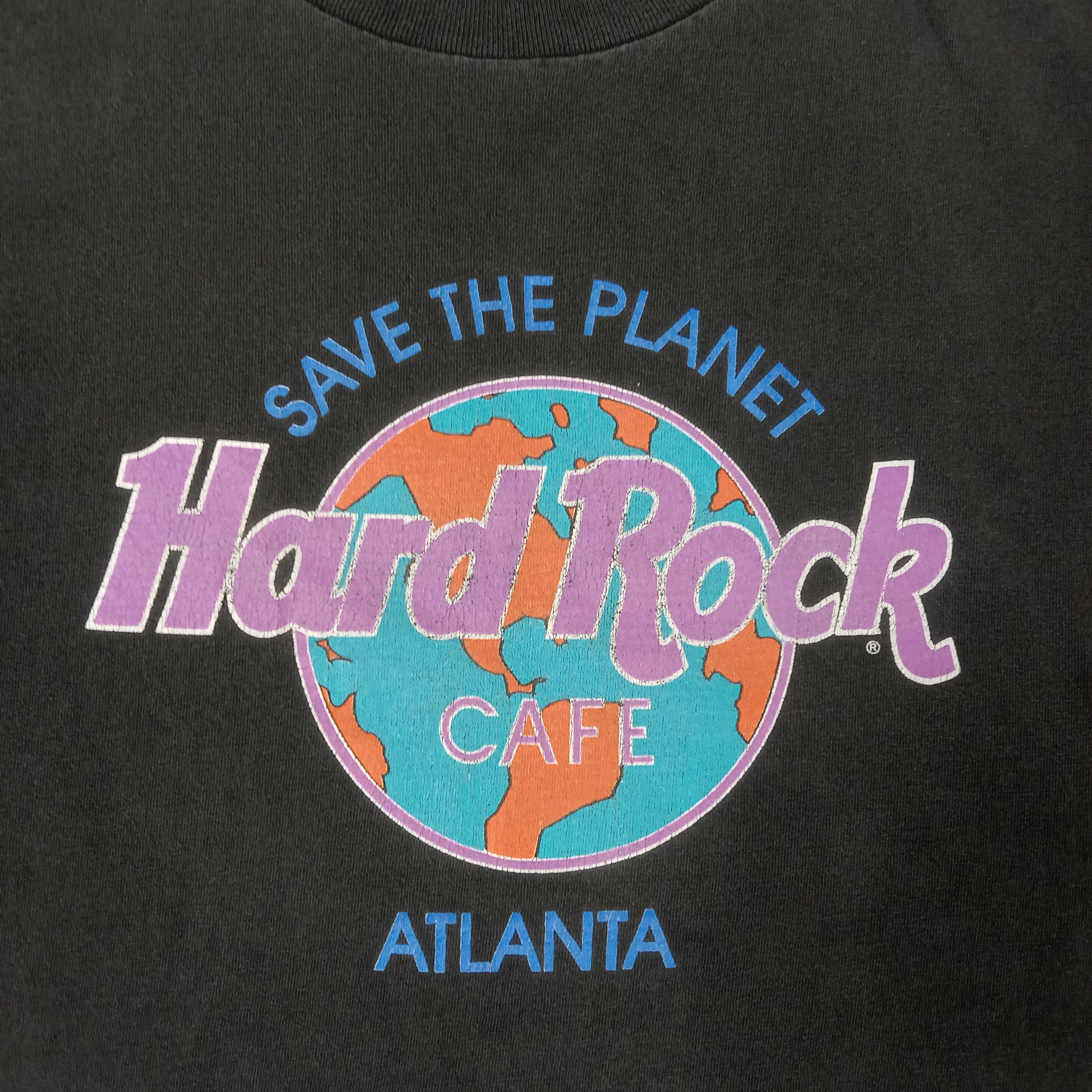Hard Rock Cafe × Harley Davidson × Vintage Hard Rock Cafe Atlanta Promo Tshirt Size US XL / EU 56 / 4 - 2 Thumbnail