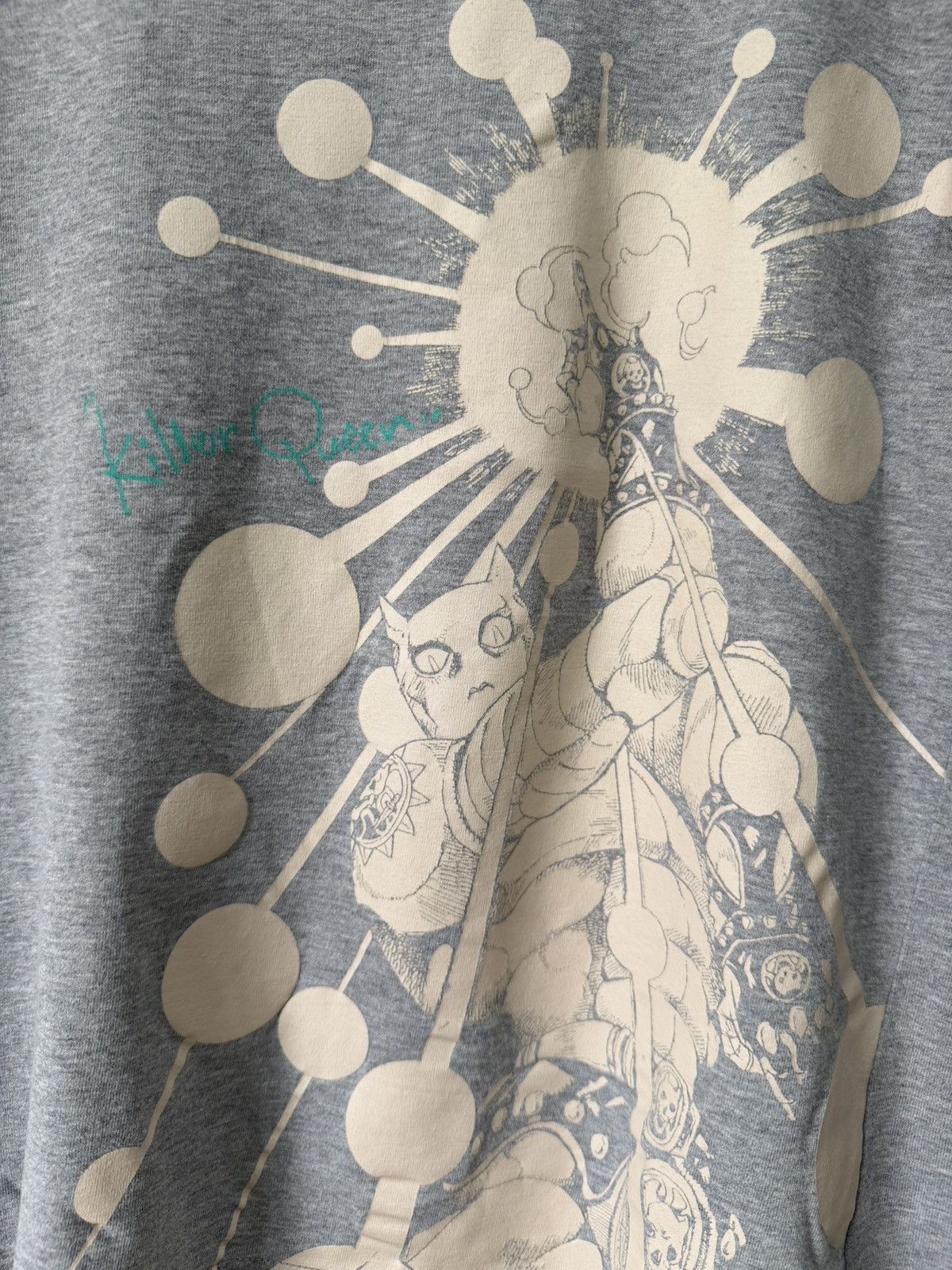 Anime Disstressed Jojo Bizarre Killer Queen Anime Tee Size US M / EU 48-50 / 2 - 2 Thumbnail