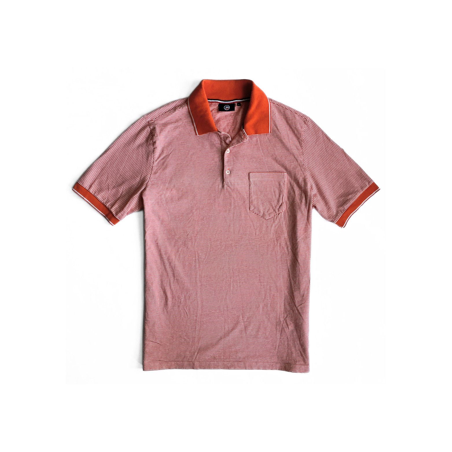 Fusalp Striped Short Sleeve Polo Shirt