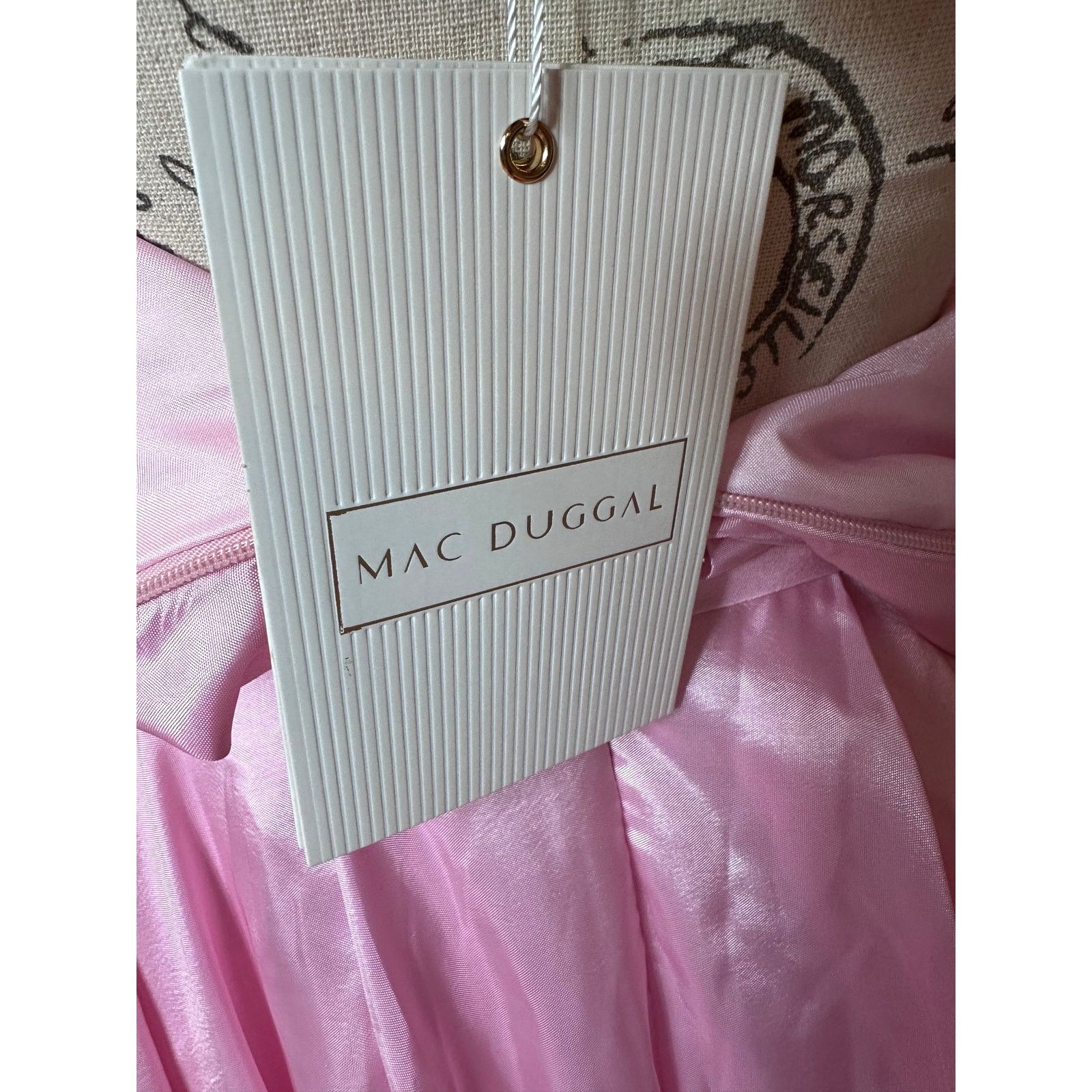 Other Mac Duggal One Shoulder Large Bow Pleated Gown Ice Pink 2 Size XS / US 0-2 / IT 36-38 - 22 Thumbnail