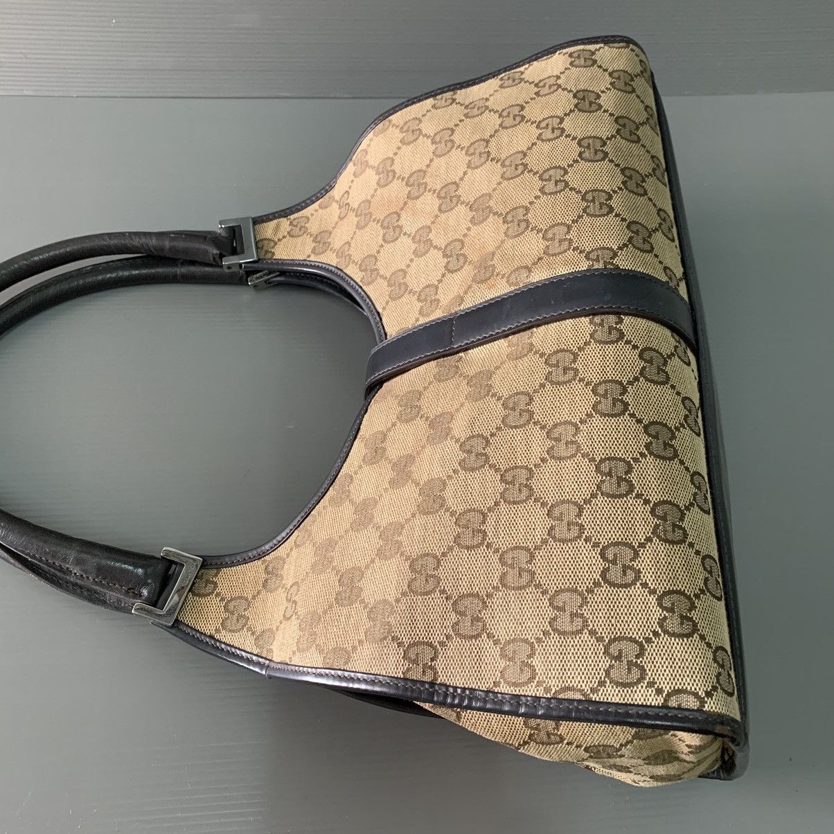 Gucci Gucci Jackie Monogram Hobo Bag Size ONE SIZE - 10 Thumbnail