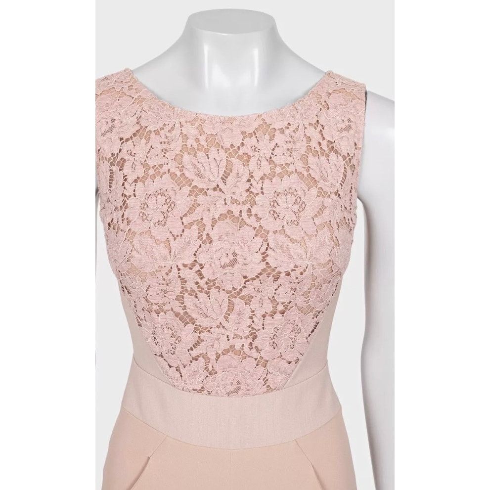 Elie Saab Elie Saab Fitted Lace-Embellished Jumpsuit EU34 XS Size 25" / US 0 / IT 36 - 4 Thumbnail