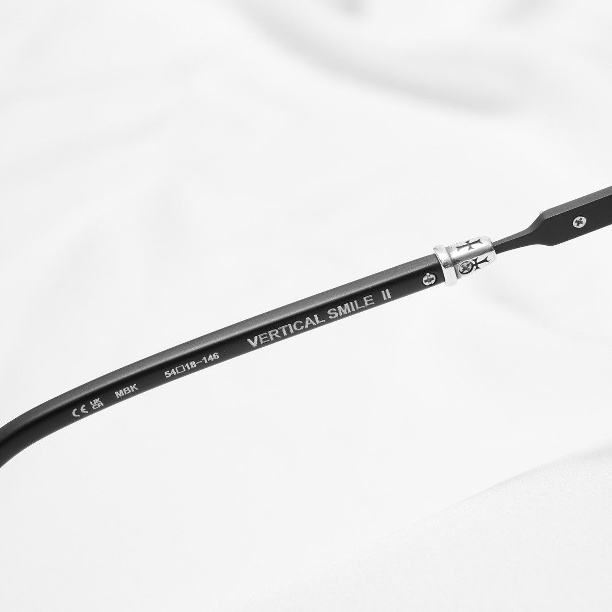 Chrome Hearts CHROME HEARTS VERTICAL SMILE II MATTE BLACK GLASSES Size ONE SIZE - 5 Thumbnail