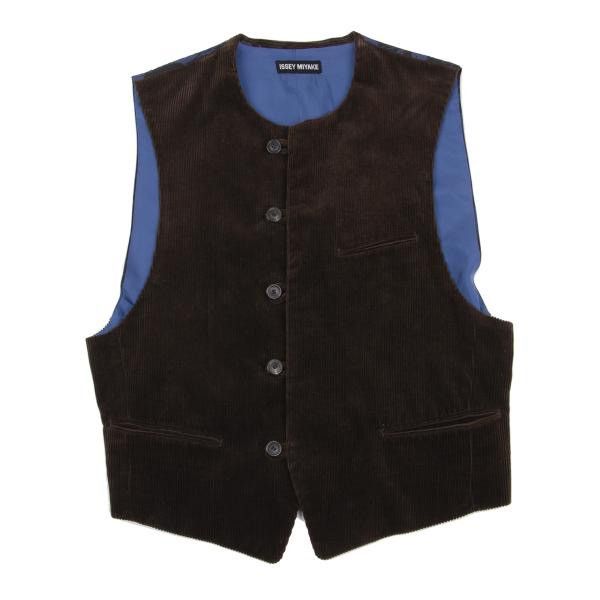 Issey Miyake ISSEY MIYAKE Rosebud Print Corduroy Vest Size US M / EU 48-50 / 2 - 1 Thumbnail