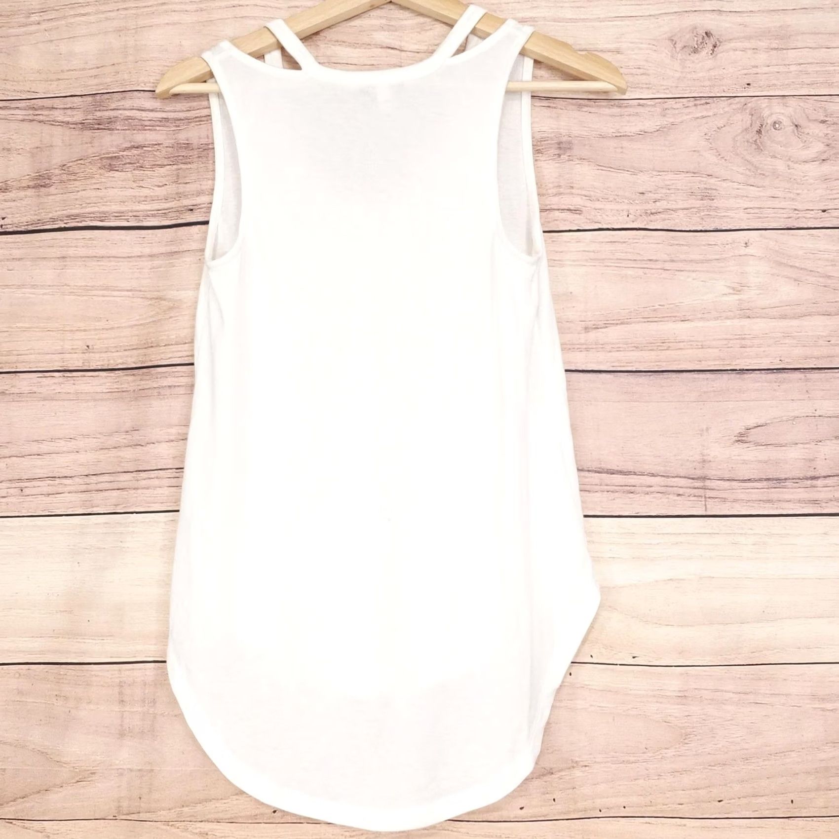 Express Express One Eleven Tank Womens XS White Tunic V-Neck Lightweight Jersey Size XS / US 0-2 / IT 36-38 - 4 Thumbnail