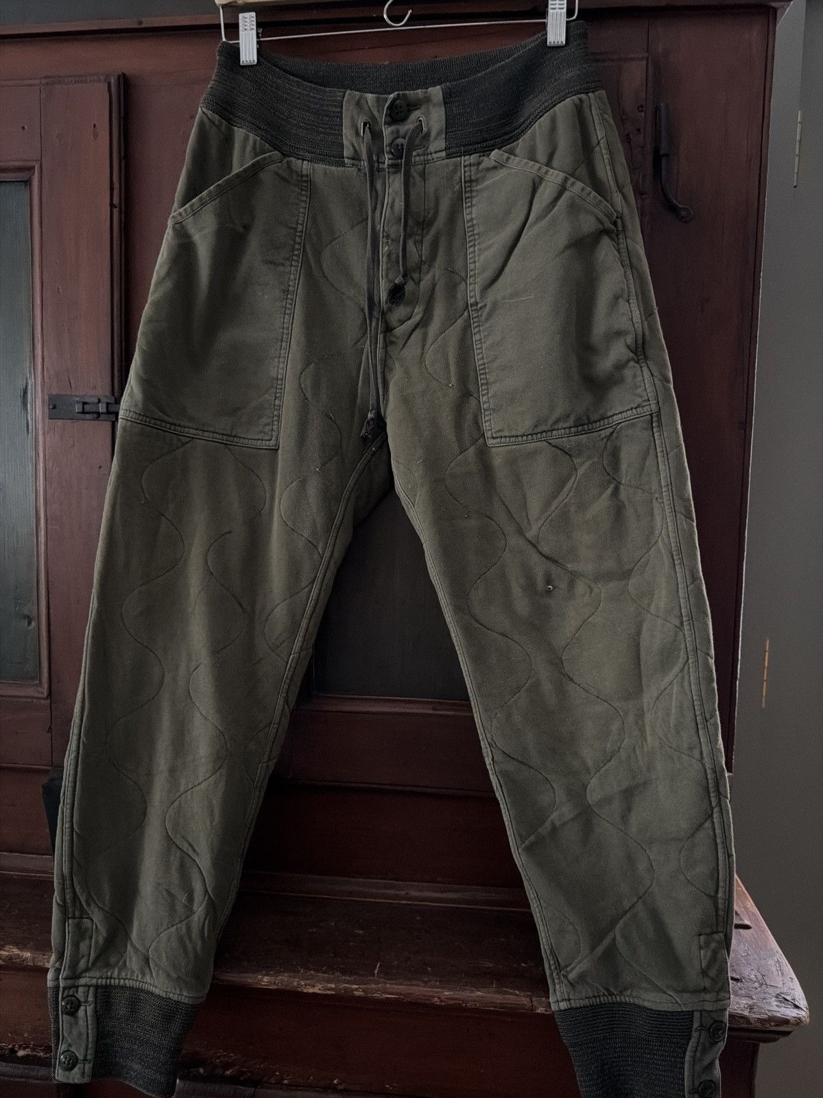 RRL Ralph Lauren RRL vintage diamond quilted distressed liner pants Size US 30 / EU 46 - 1 Thumbnail