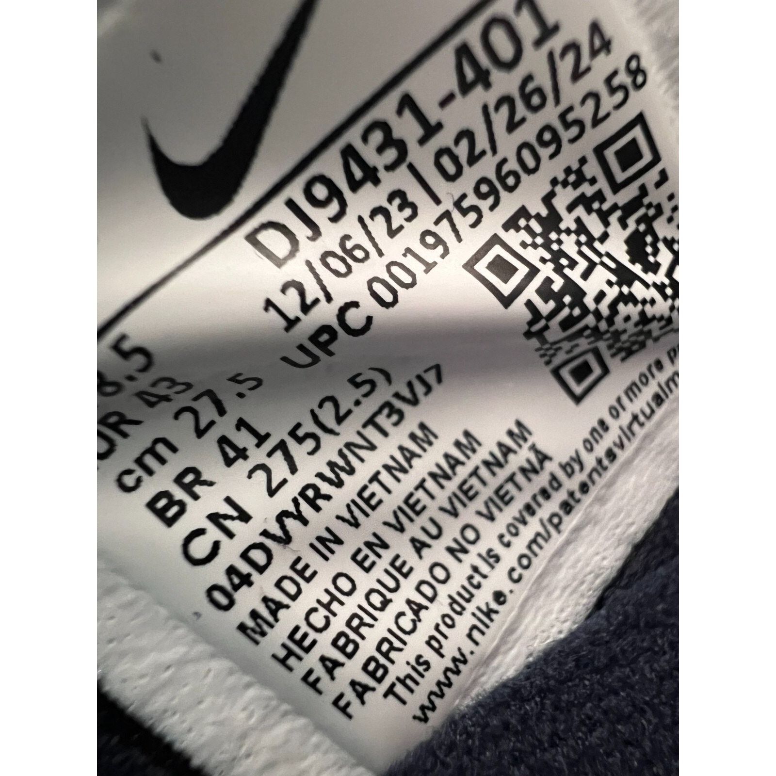 Nike Nike Air Zoom GT Jump 2 Navy DJ9431-401 Men's Size 9.5 Size US 9.5 / EU 42-43 - 3 Thumbnail