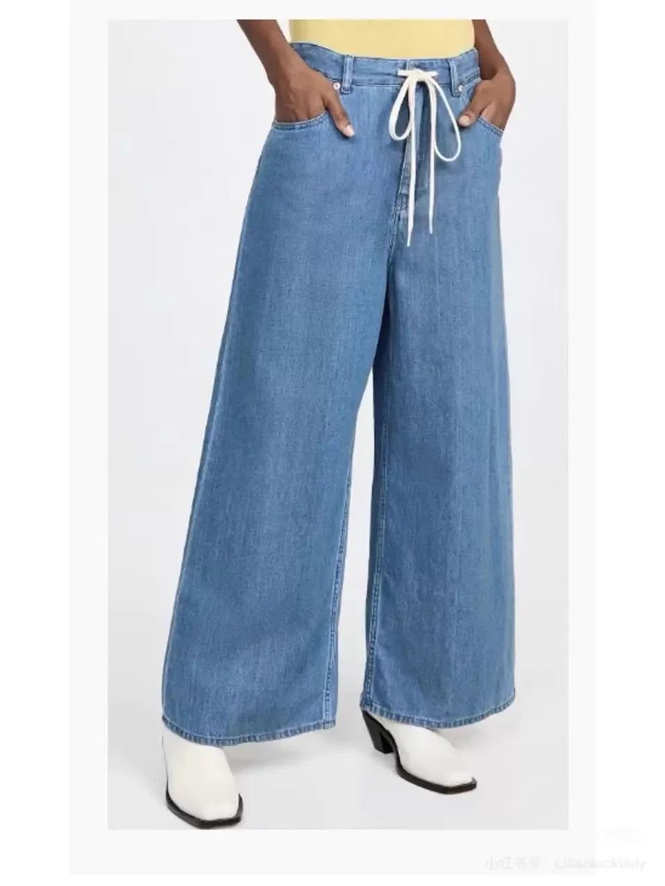 Maison Margiela Maison Margiela MM6 Blue Drawstring Jeans IT40 Size 27" / US 4 / IT 40 - 8 Thumbnail