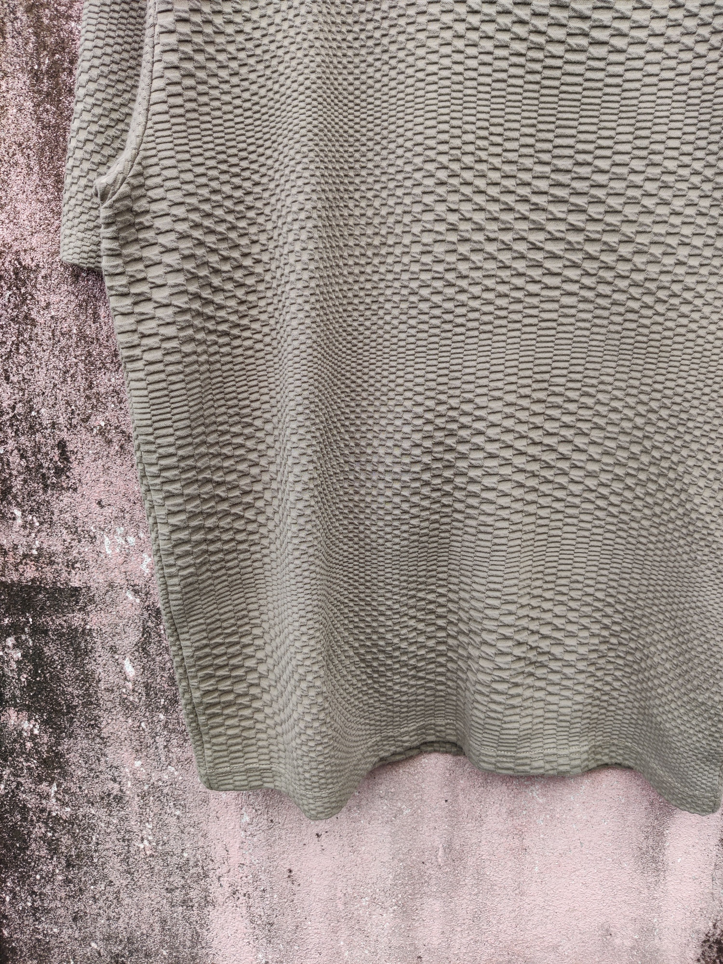 Japanese Brand Vintage Tete Homme Issey Miyake 3D Checkers Bondage Shirt Size US M / EU 48-50 / 2 - 4 Thumbnail