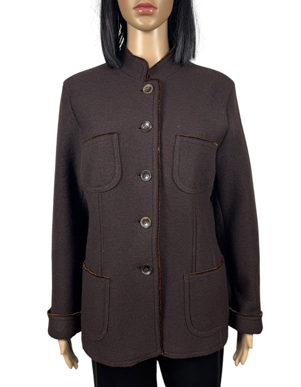 Bogner Bogner Virgin Wool Knit Jacket Womens size US10 Size L / US 10 / IT 46 - 2 Thumbnail