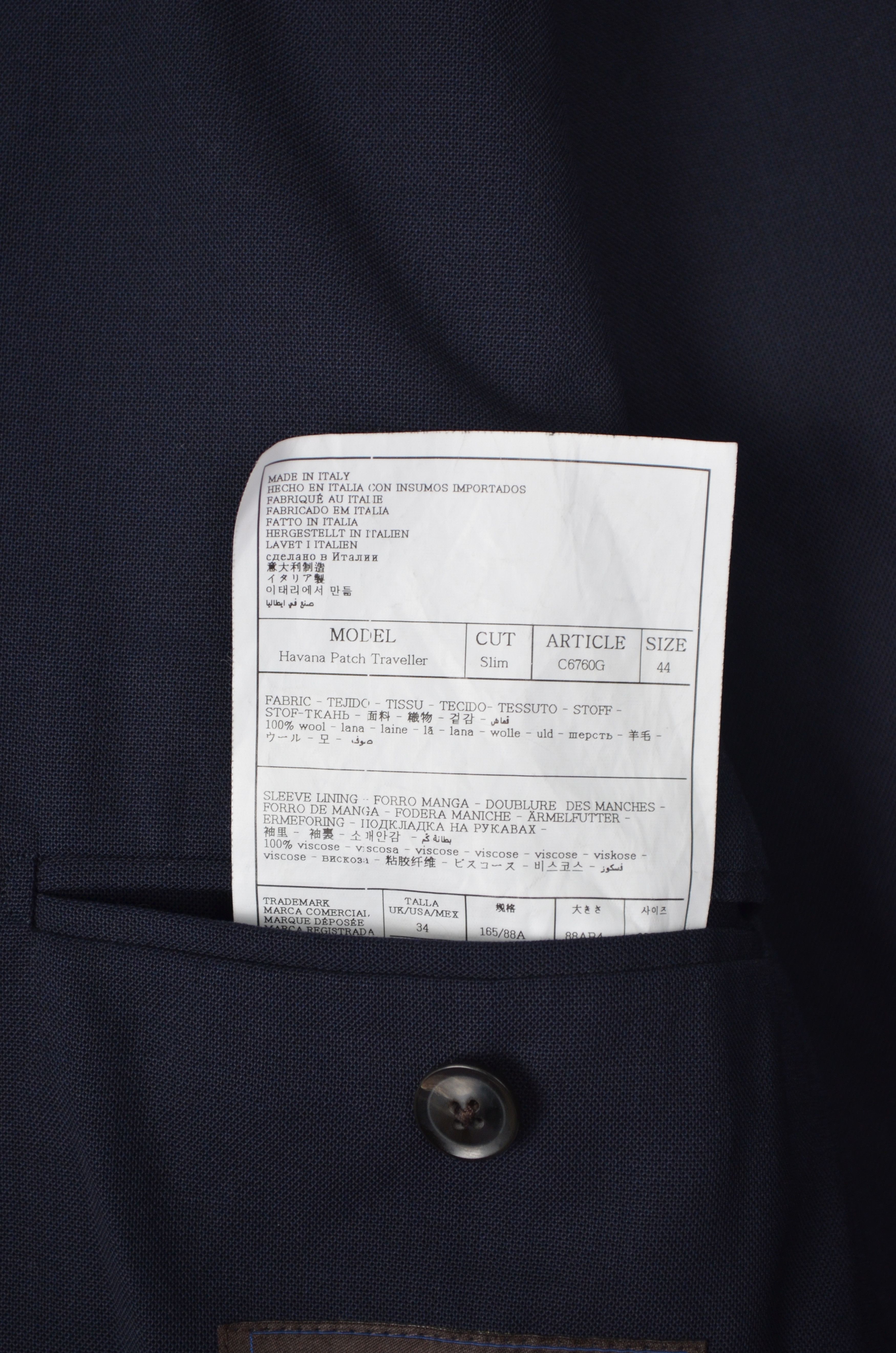 Designer × Suitsupply Suitsupply Traveller Havana Unlined Wool Suit Pants Blazer Size 34S - 13 Thumbnail