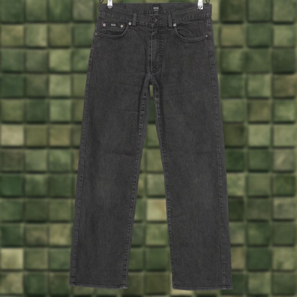 Hugo Boss HUGO BOSS Texas Stretch Regular Straight Jeans Men W34 L32 DZ4339 Grey Denim 5-Pocket Straight Rise Mid 10-12in Regular 34/32 xs Size US 34 / EU 50 - 1 Thumbnail