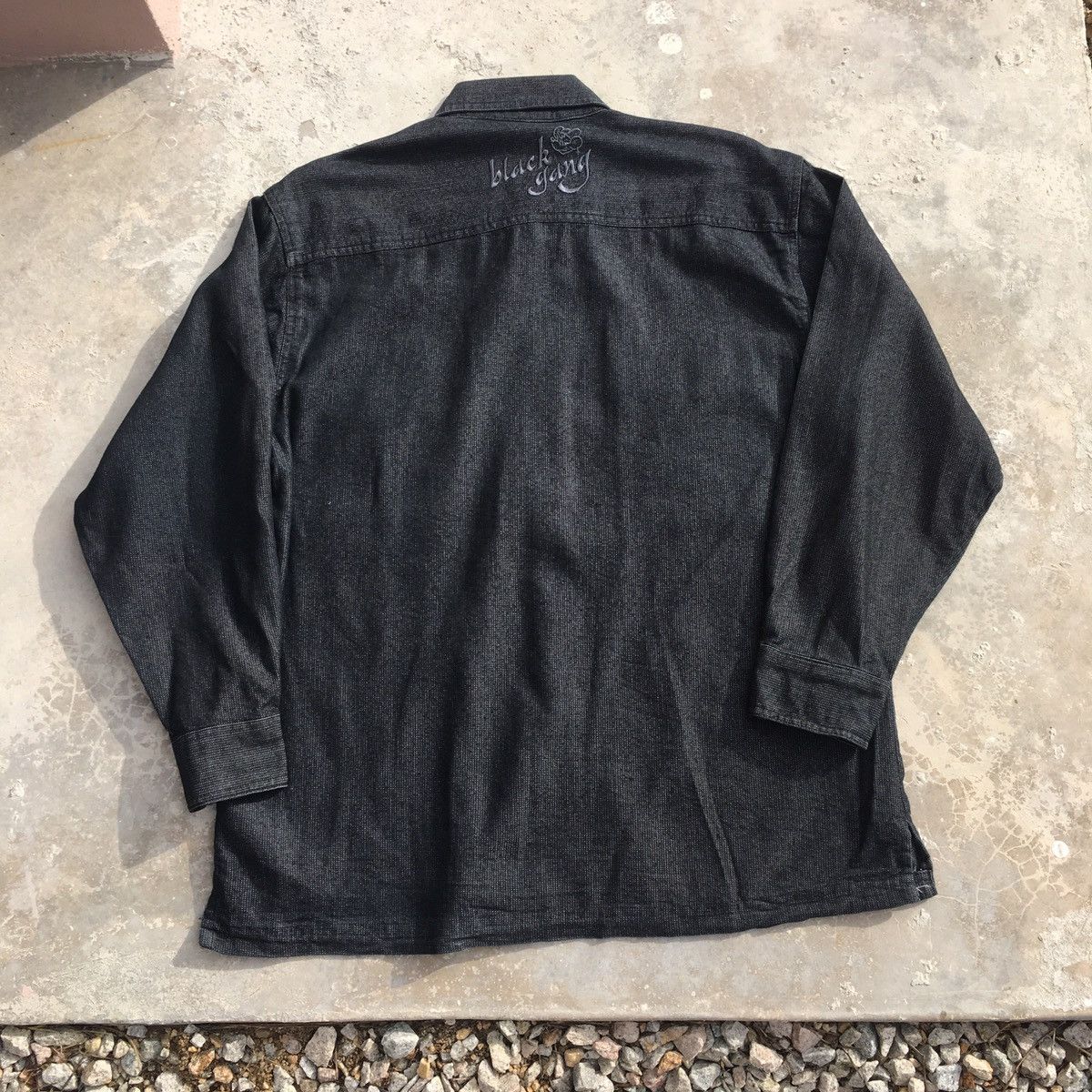 Japanese Brand Vintage Black Gang Magixson Button Ups Shirt Size US M / EU 48-50 / 2 - 7 Thumbnail