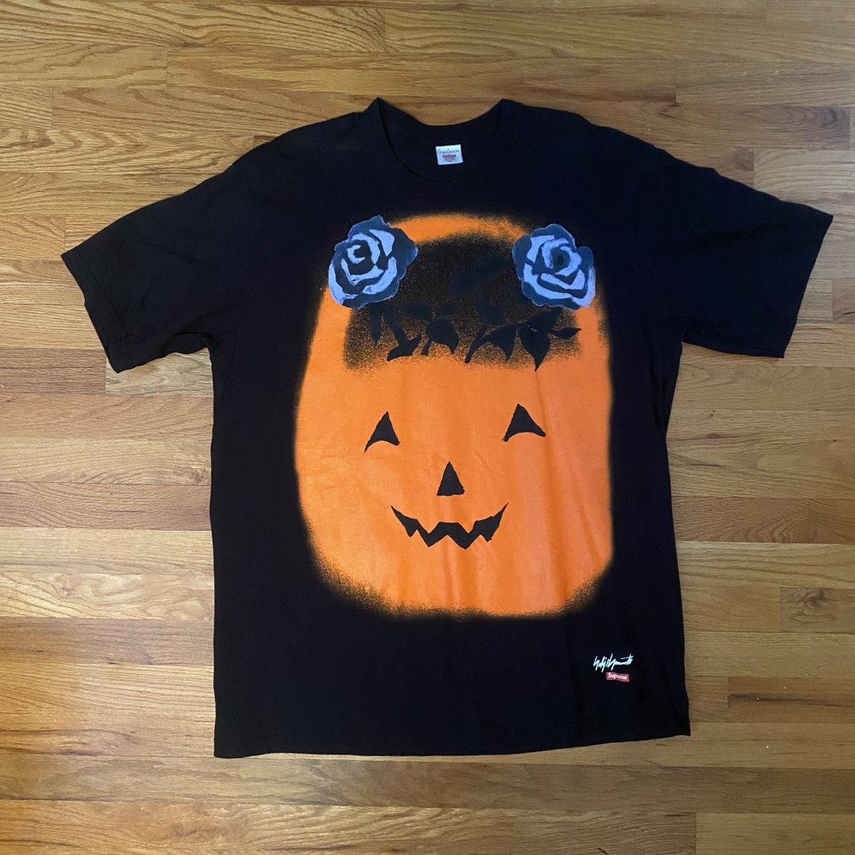Supreme XL Black Supreme Yohji Yamamoto Pumpkin T-shirt | Grailed
