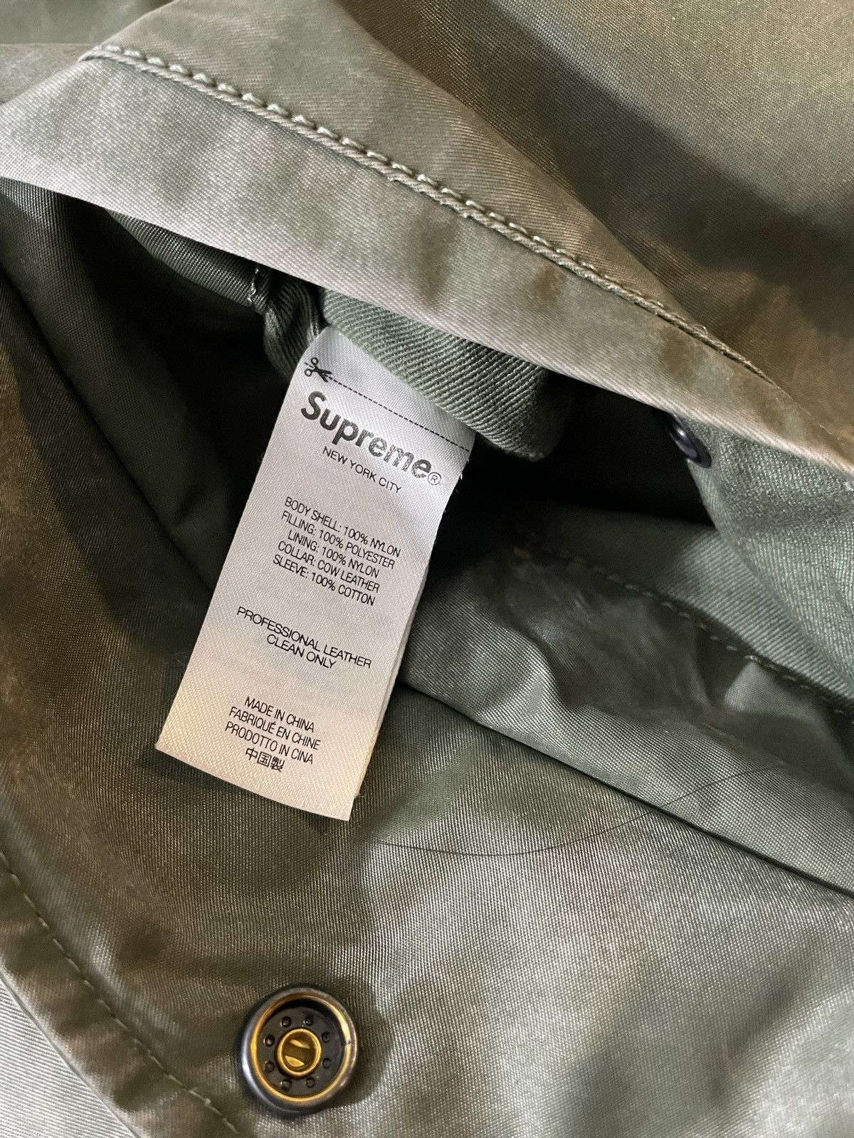 Supreme Supreme denim sleeve MA-1 Size US S / EU 44-46 / 1 - 3 Thumbnail