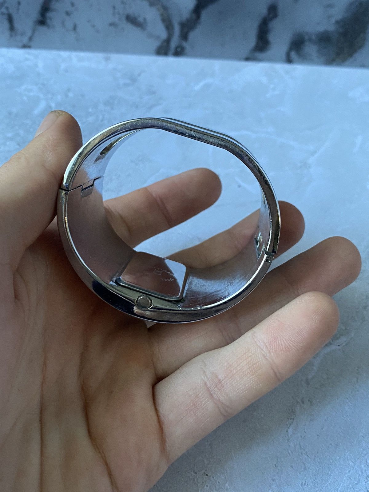 Calvin Klein × Japanese Brand × Vintage Stylish Calvin Klein Watch with Rhinestone Cuff Bracelet Size ONE SIZE - 6 Thumbnail