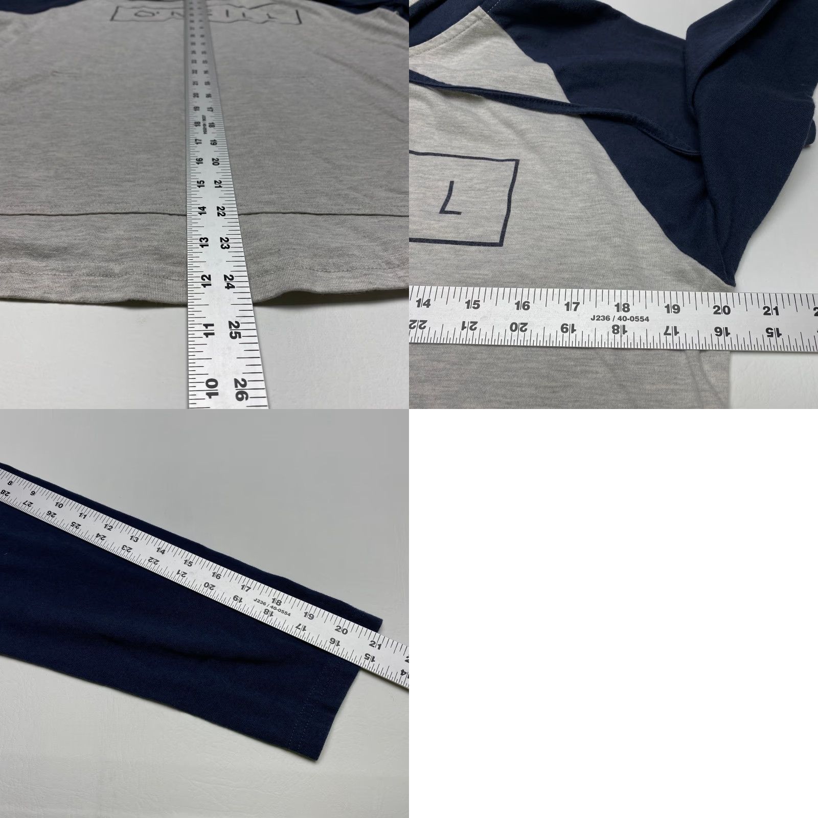 O'Neill O'Neill Hoodie Mens Medium Gray Blue Pullover Drawstring Skater Lightweight Crew Neck Pockets Logo Knit Cotton Polyester Sports Activewear Shirt Size US M / EU 48-50 / 2 - 8 Thumbnail