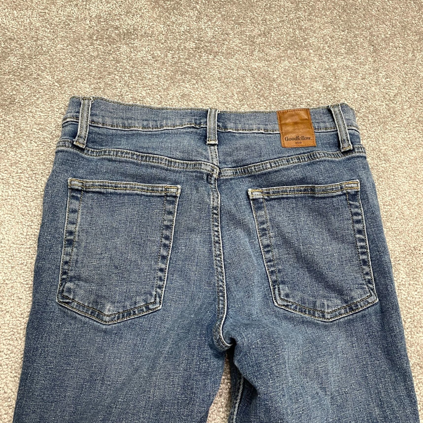 Vintage Goodfellow & Co Slim Fit Denim Jeans 30x30 Blue Medium Wash Casual Mens Size US 30 / EU 46 - 4 Thumbnail