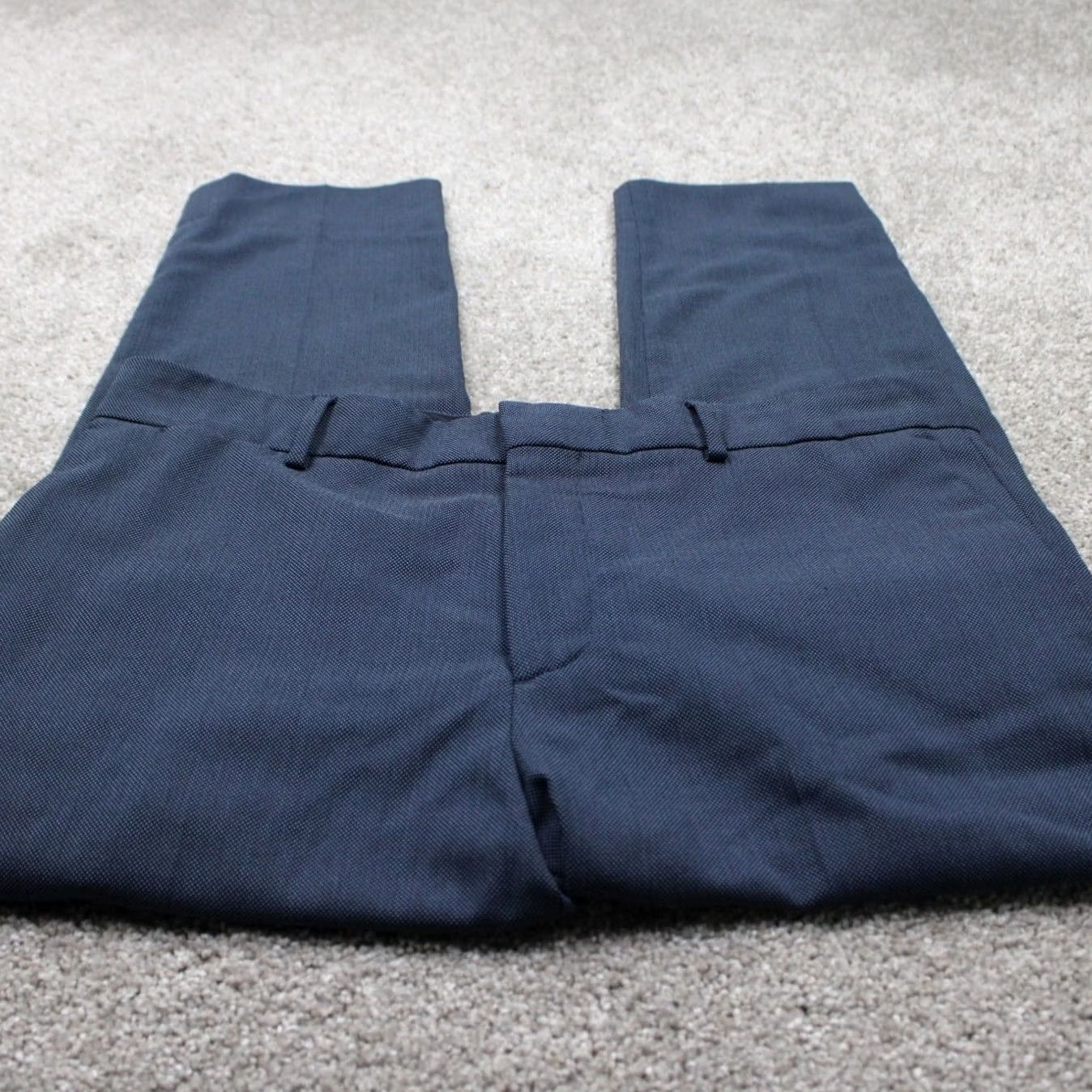 Zara ZARA Dress Pants Mens 32 Blue Polyester/Wool Stretch Flat Front Inseam 26" Modern City Preppy Dress Pants Mens 32 Blue Size US 32 / EU 48 - 2 Thumbnail