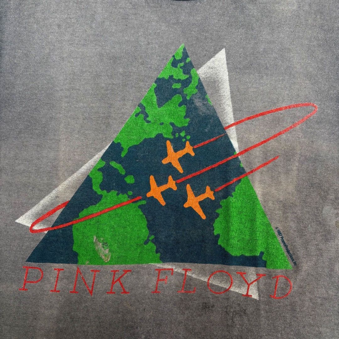 Vintage Pink Floyd 1988 80s Vintage World Tour Band Concert T-Shirt Size US L / EU 52-54 / 3 - 3 Thumbnail