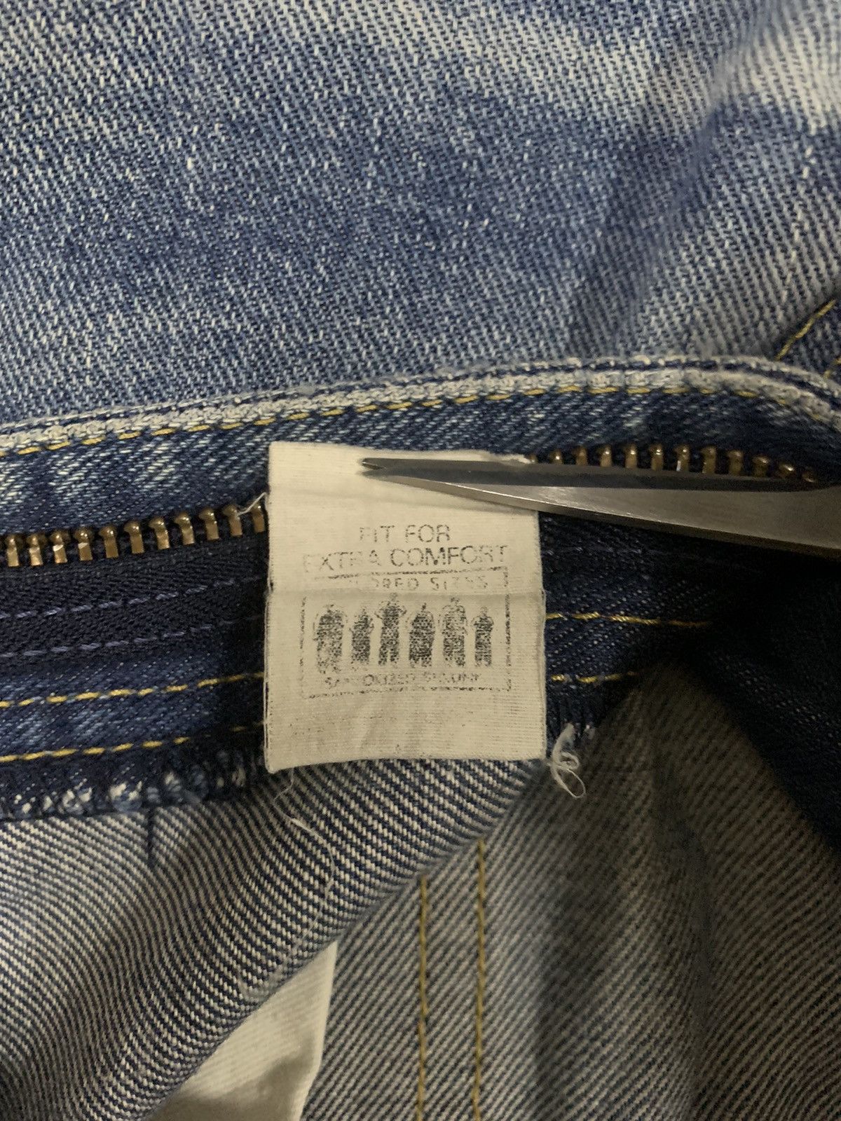 Lee Vintage Lee Riders x Edwin Mud Wash Distressed Grunge Jeans Size US 30 / EU 46 - 17 Thumbnail