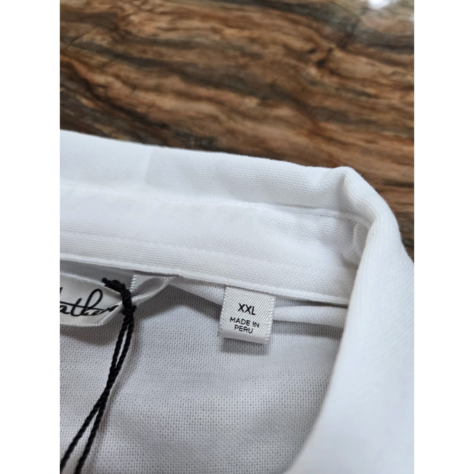 TravisMathew NWT Travis Mathew Mens White Striped Spread Collar Long Sleeve Golf Performance Polo 2XL Athletic Breathable NWT Size US XXL / EU 58 / 5 - 2 Thumbnail
