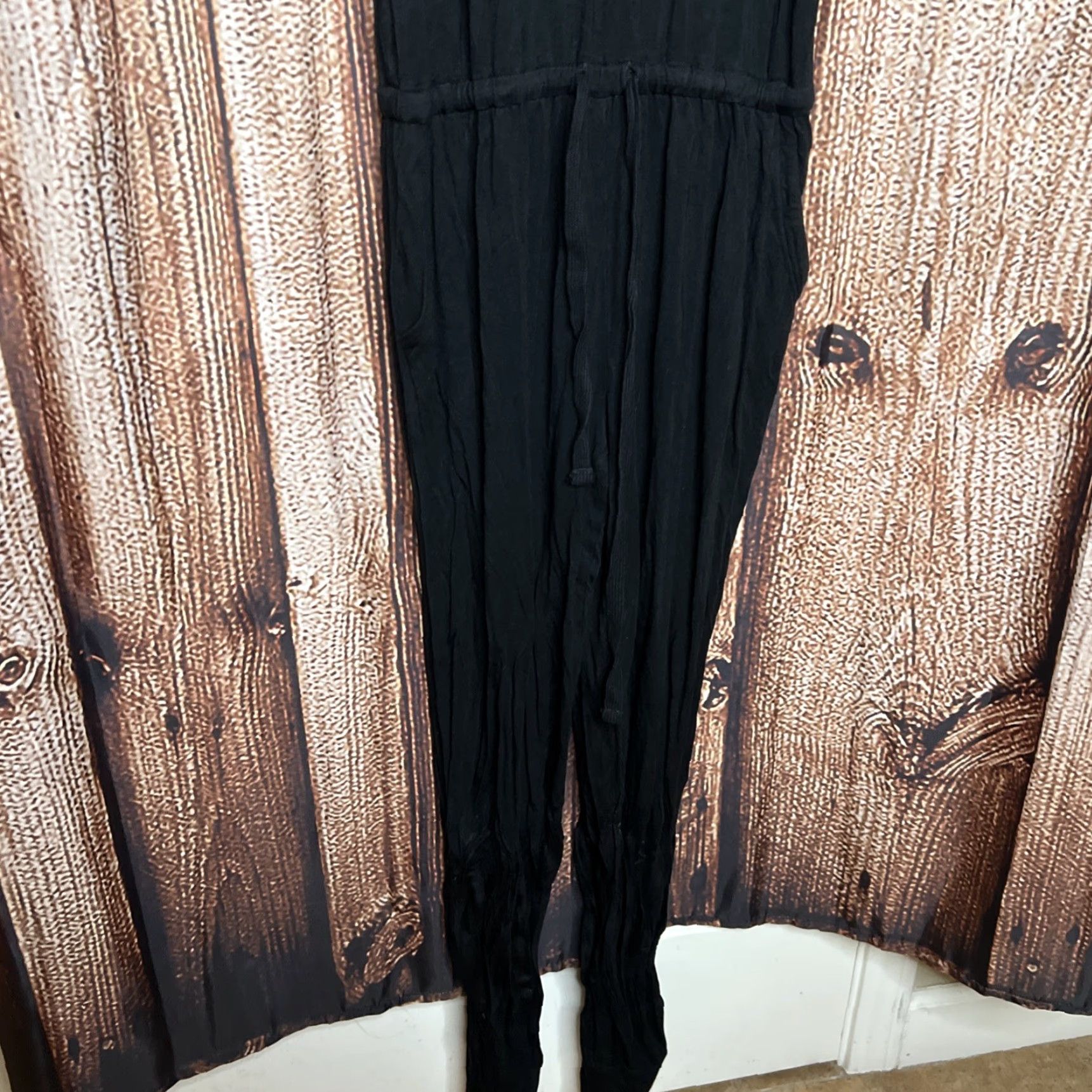 Vintage Aerie Womens Jumpsuit XS Black Sleeveless One-Piece Regular Size XS Size 26" / US 2 / IT 38 - 2 Thumbnail