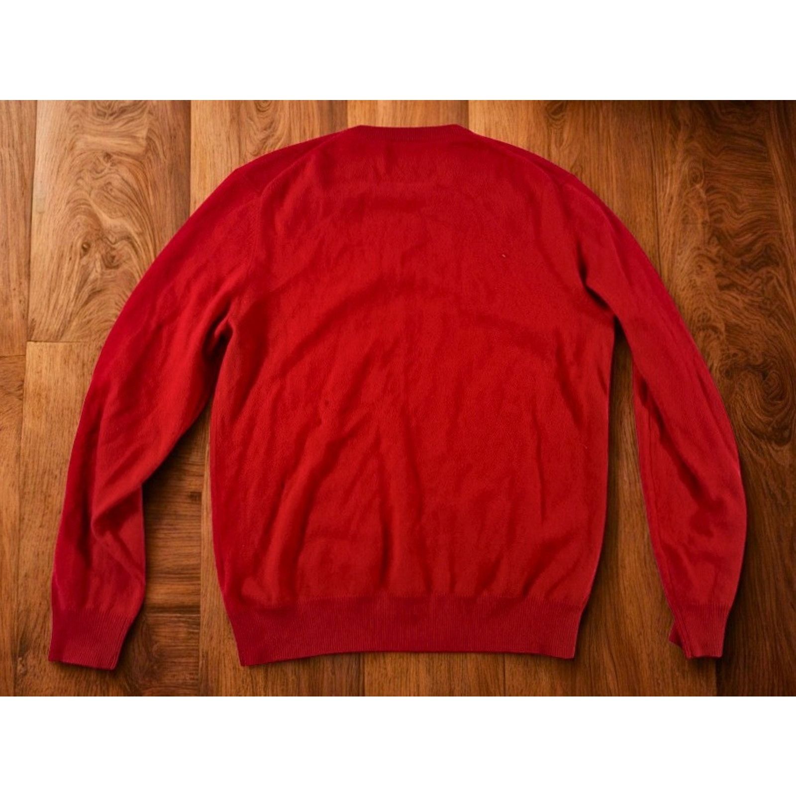Black Brown 1826 Black Brown 1826 Men’s Red 100% 2-Ply Cashmere Sweater Sz. M Size US M / EU 48-50 / 2 - 9 Thumbnail