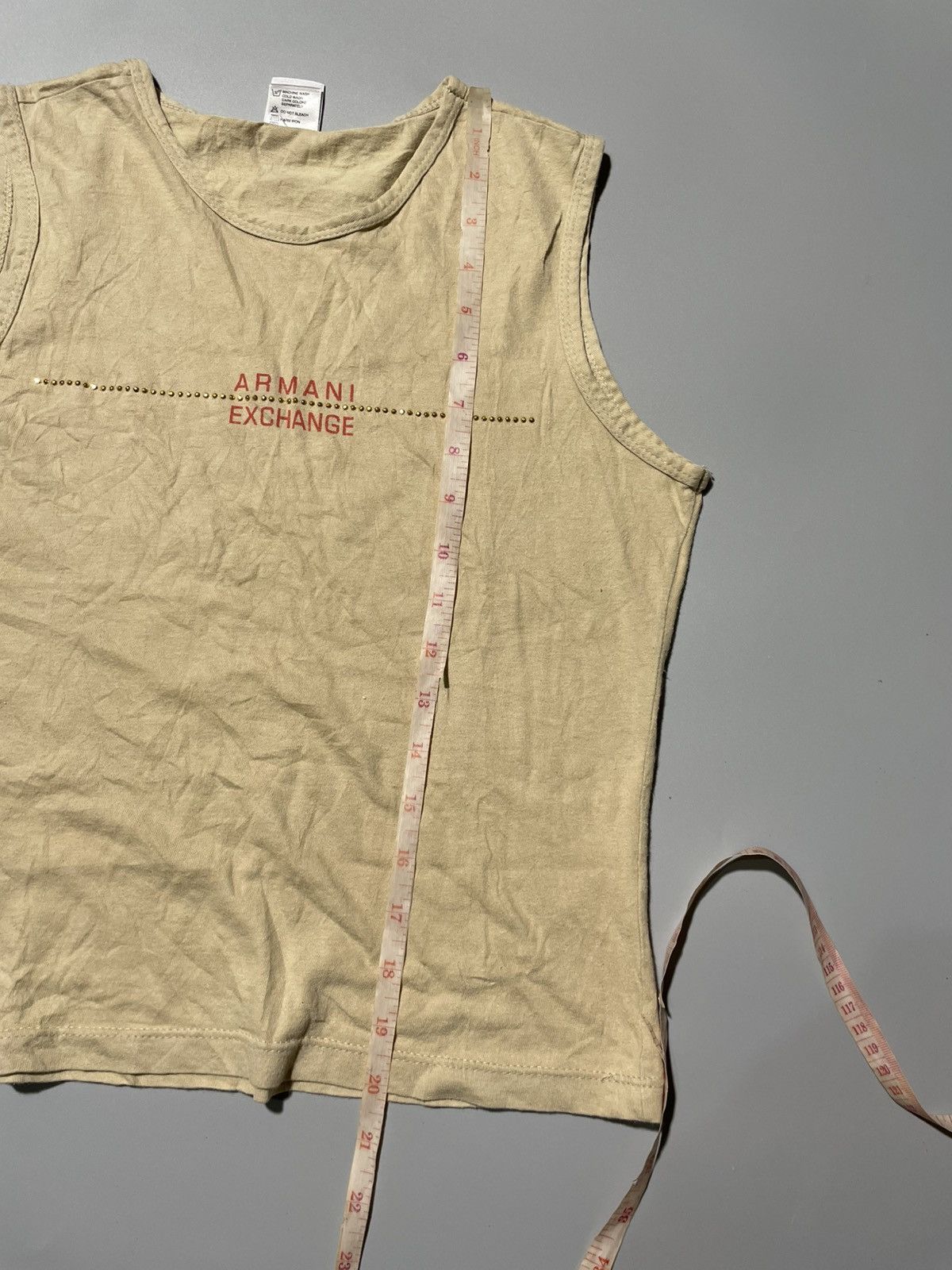 Armani Exchange × Vintage Y2k Armanj Exchange Tanktop Size S / US 4 / IT 40 - 8 Thumbnail