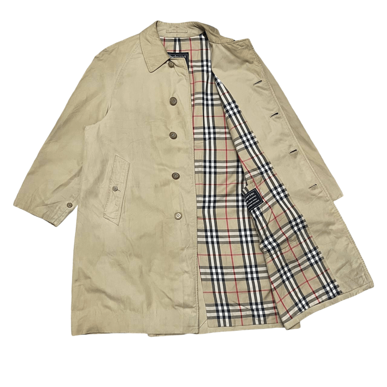 Burberry Vintage Burberry Nova Check Trench Coat Size US M / EU 48-50 / 2 - 1 Thumbnail