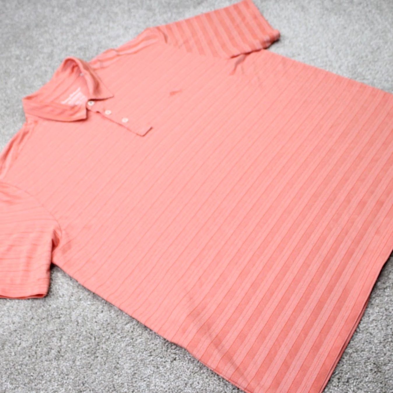 Tommy Bahama Tommy Bahama Island Zone Polo Shirt Men 2XL Orange Pima Cotton/37.5 Polyester S/S Size US XXL / EU 58 / 5 - 6 Thumbnail