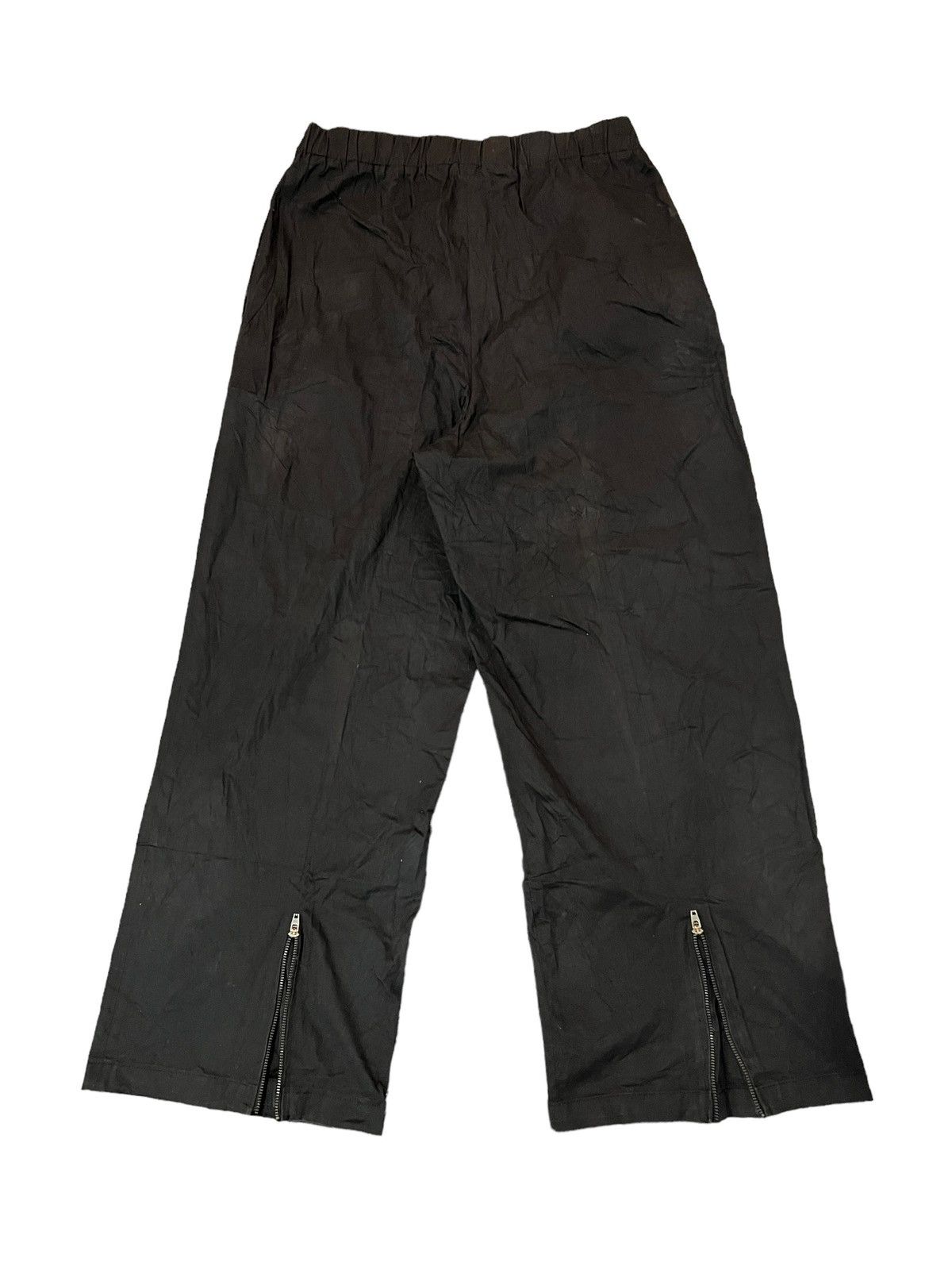 image of Gianni Versace x Versace 2002 Versace Nylon Parachute Flight Zip Pants in Black, Men's (Size 31)