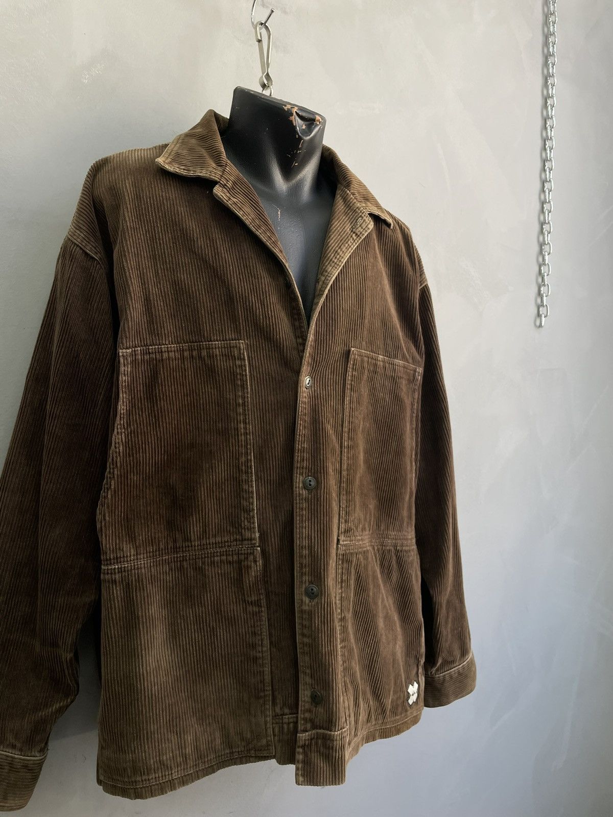 Quiksilver Quiksilver Brown Corduroy Workwear Jacket Size M Size US M / EU 48-50 / 2 - 4 Thumbnail
