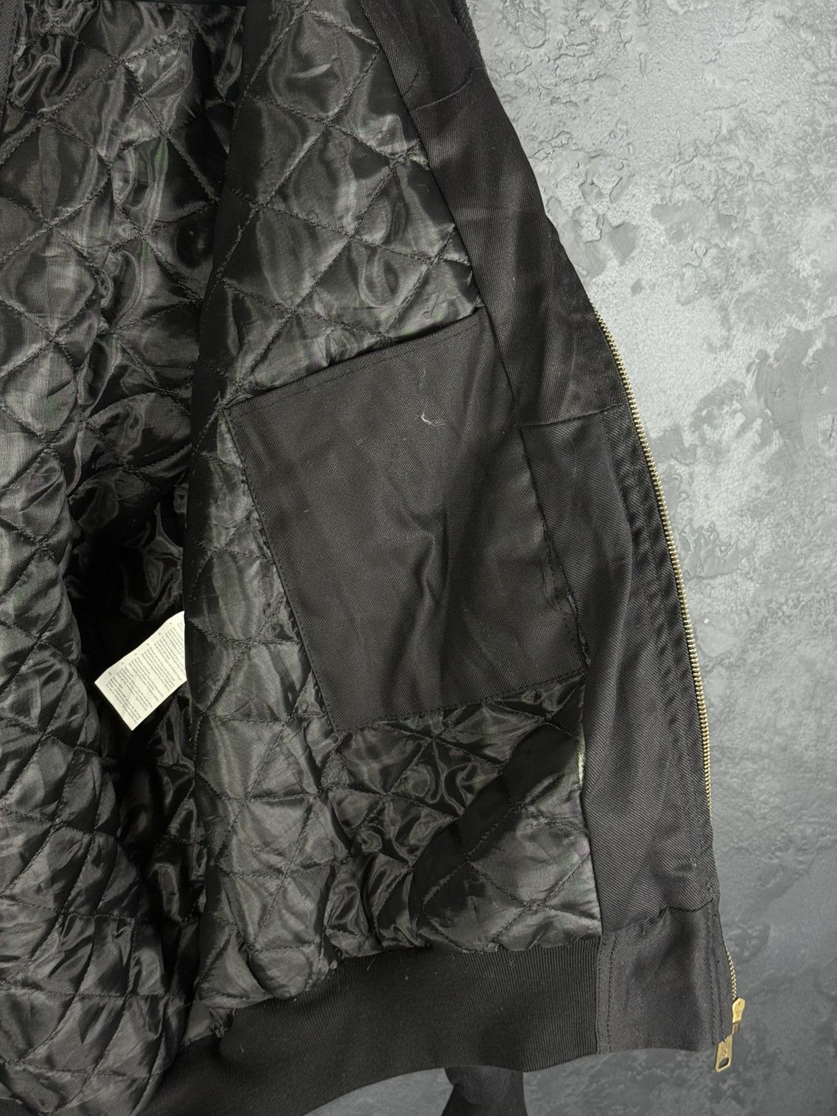 Carhartt CARHARTT Black Quilted Hooded Jacket Size Large MADE IN USA Size US L / EU 52-54 / 3 - 13 Thumbnail