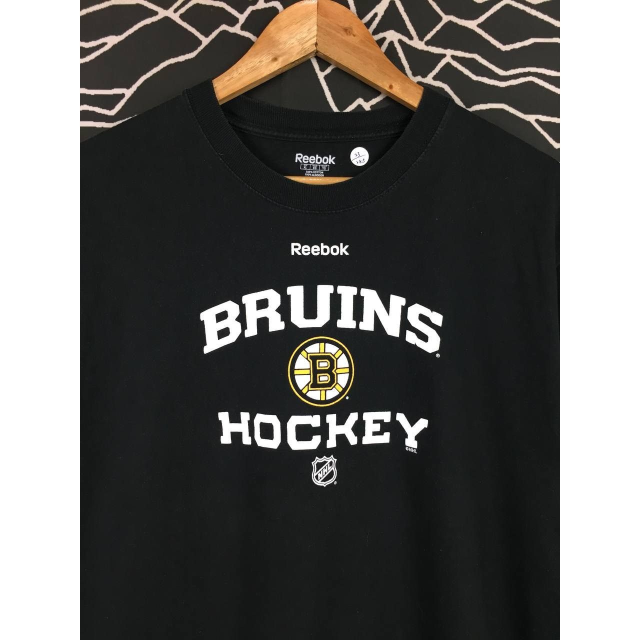 NHL × Reebok × Vintage Vtg Reebok NHL Boston Bruins Logo Ice Hockey Team Tee Size US XL / EU 56 / 4 - 3 Thumbnail