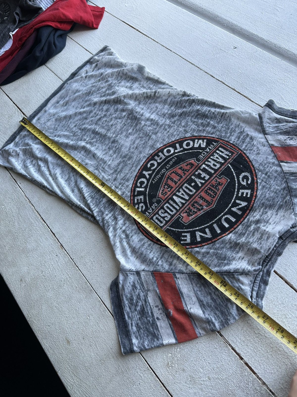 Harley Davidson 🚨VNTG HARLEY DAVIDSON WOMEN GRAY TEE BIG LOGO Size S / US 4 / IT 40 - 14 Thumbnail