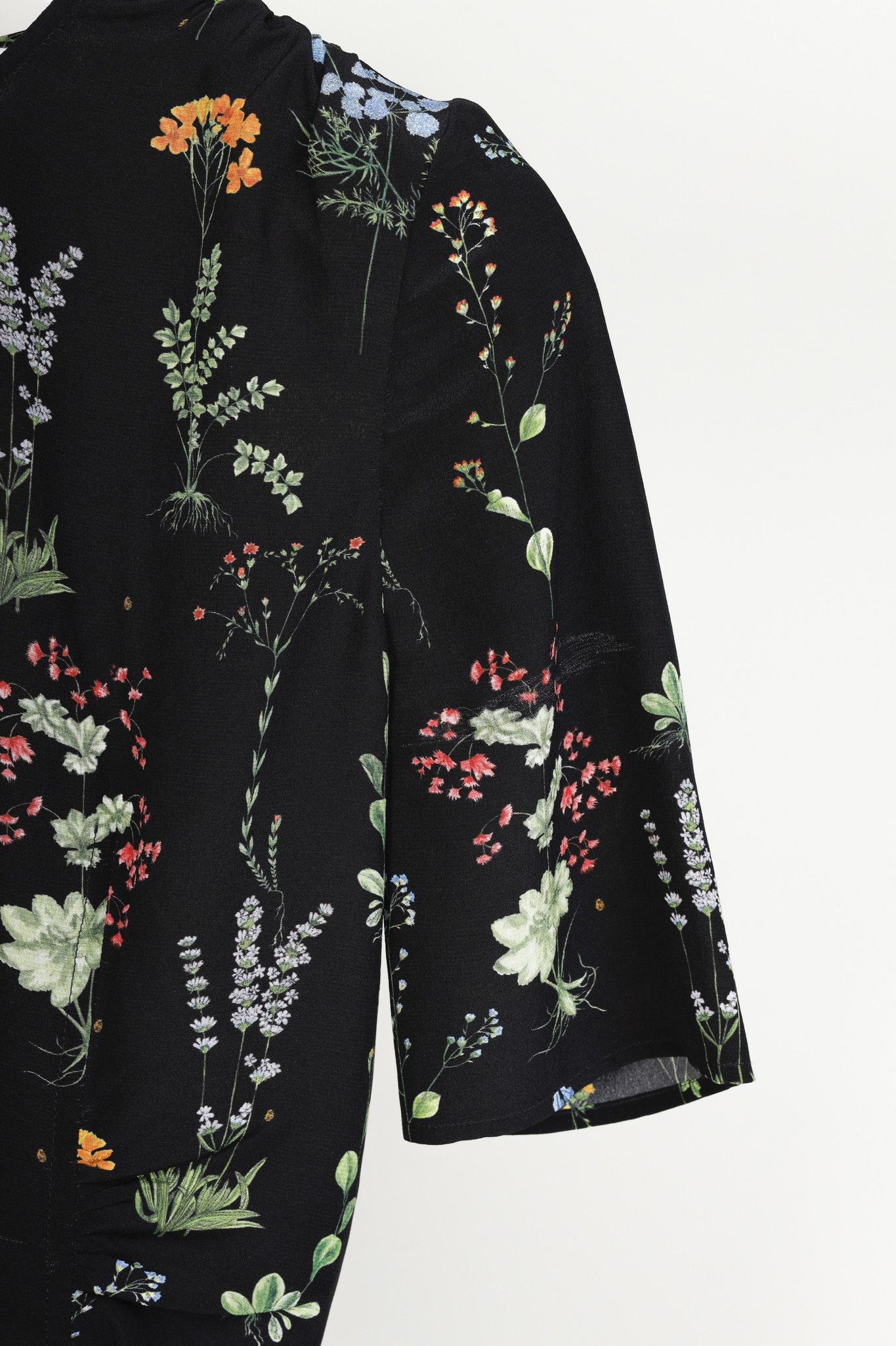 Altuzarra Altuzarra Christina Black Floral Top Size S / US 4 / IT 40 - 5 Thumbnail