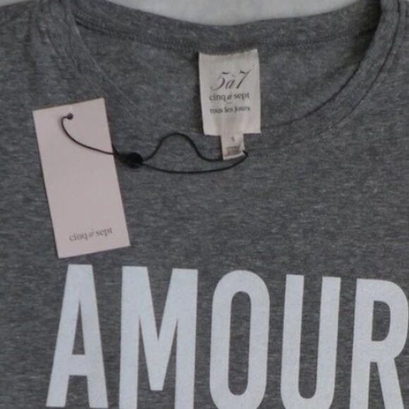 Cinq a Sept CINQ A SEPT Smiley Heart Shrunken Tee Size M / US 6-8 / IT 42-44 - 4 Thumbnail