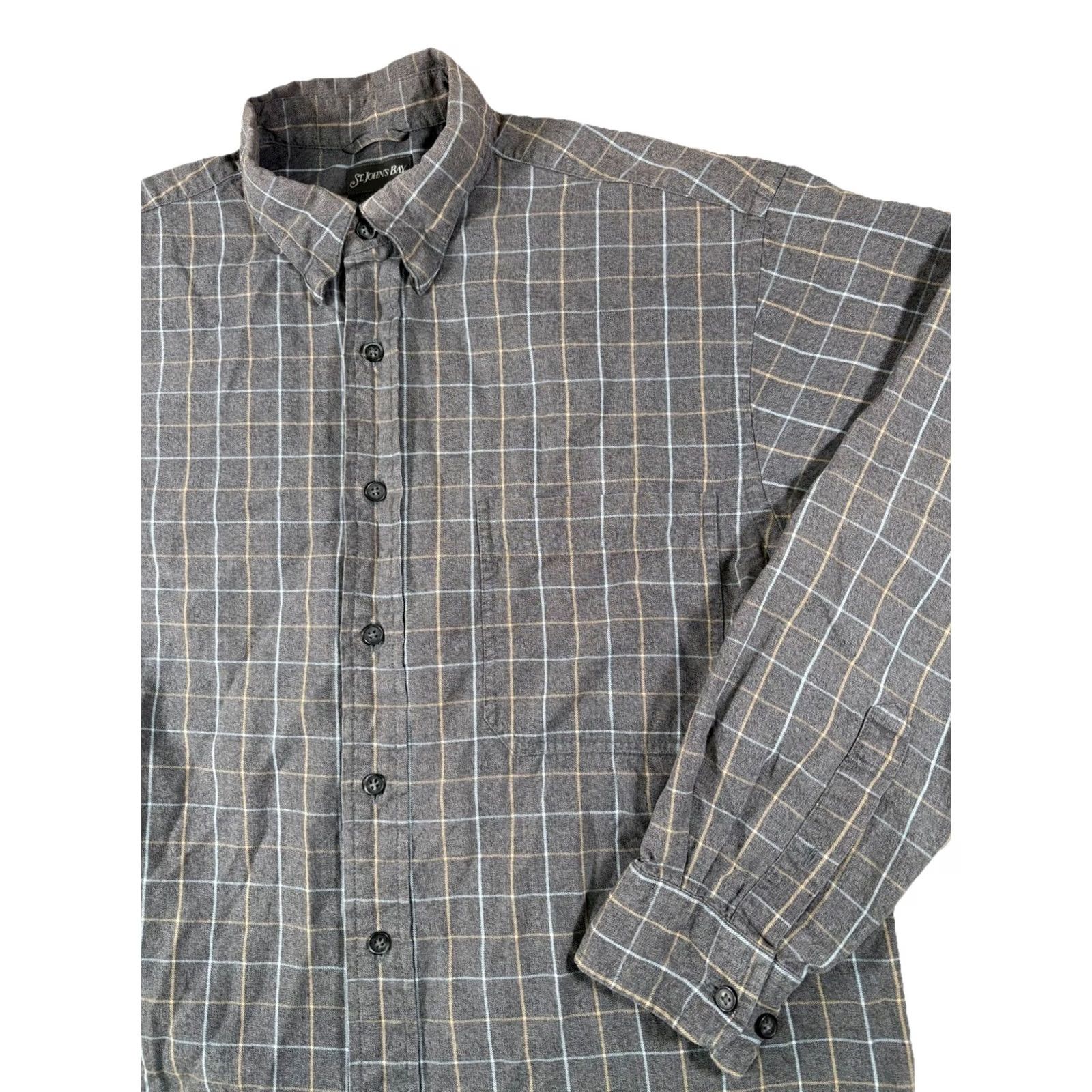 Vintage VINTAGE St. John's Bay Flannel Button Shirt Mens Medium Plaid Outdoors Shirt Size US M / EU 48-50 / 2 - 2 Thumbnail